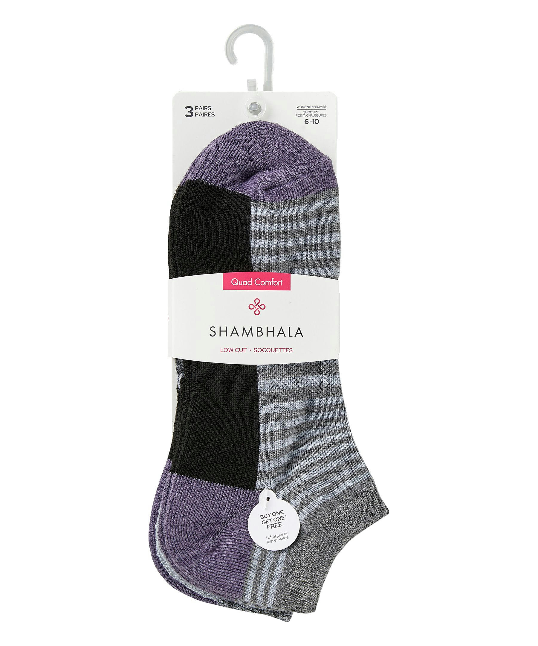 Shambhala Women's 3-Pack Low Cut Sport Socks