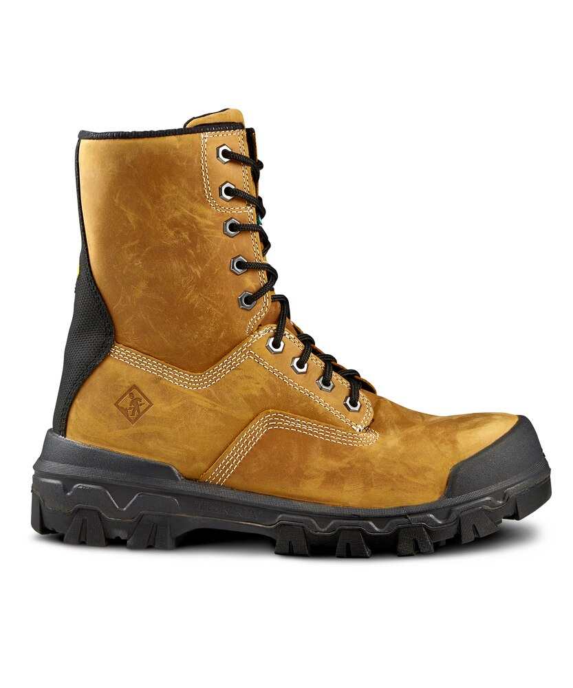 Terra Men's 8 Inch Composite Toe Composite Plate Sentry Waterproof Work Boots - Wheat