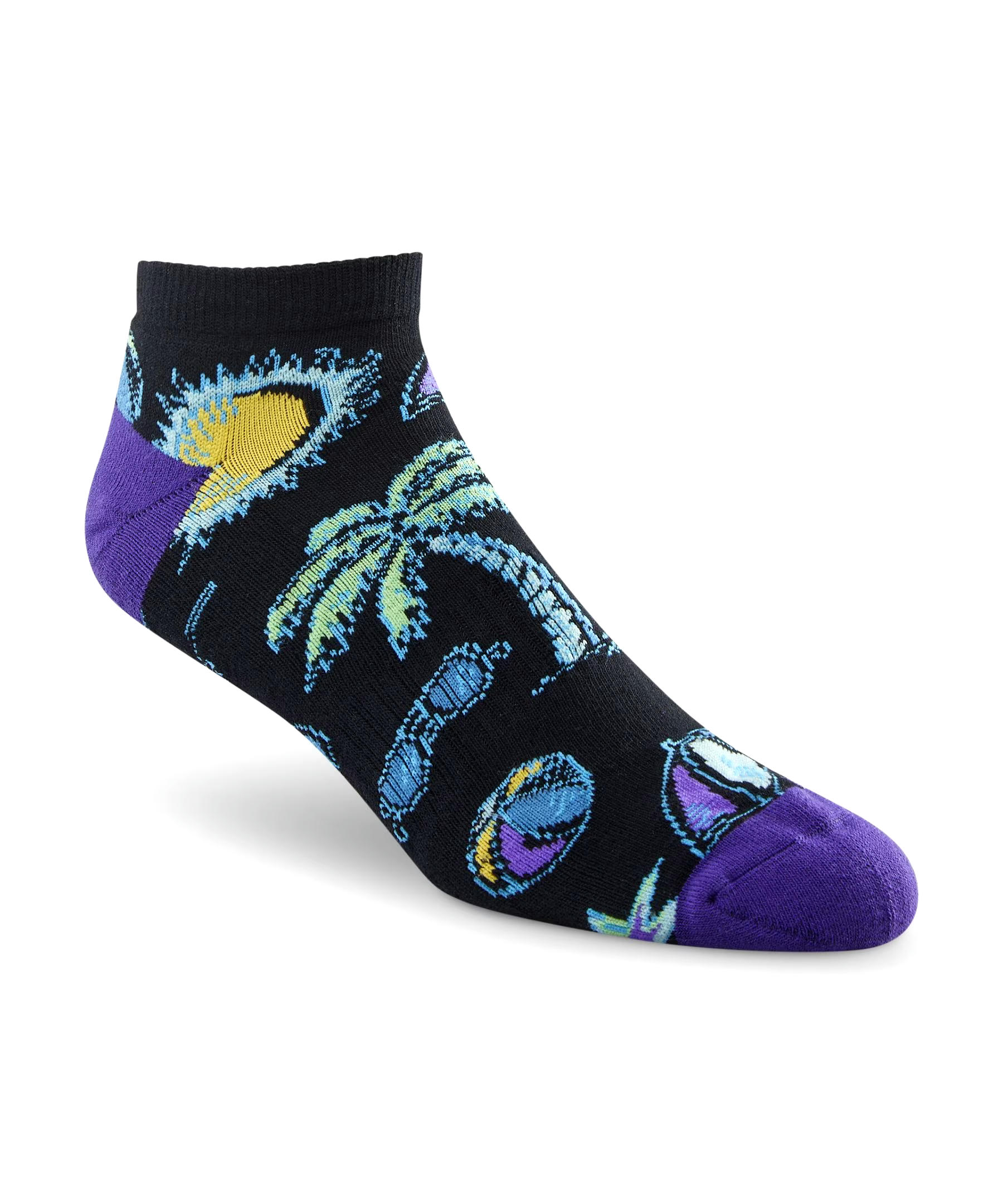 Denver Hayes Men's FRESHTECH® Tropical Novelty Low Cut Socks