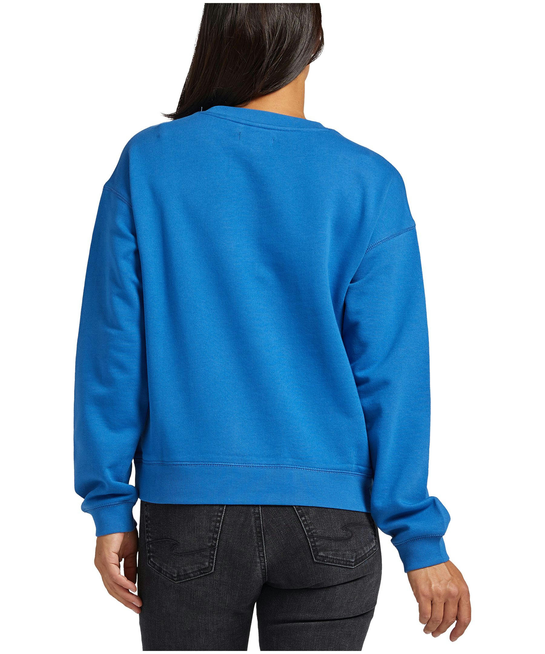 Silver Women's French Terry Crewneck Sweatshirt