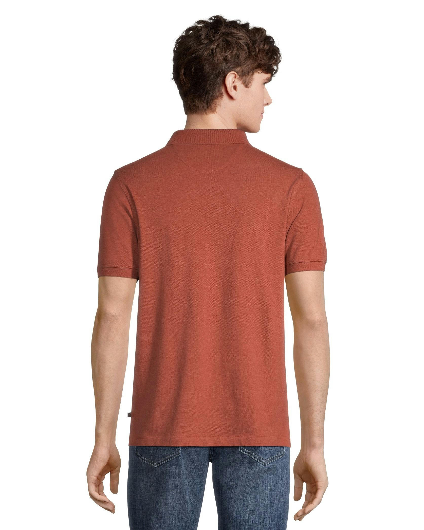 Denver Hayes Men's 50 Wash Stretch Short Sleeve Modern Fit Pique Polo Shirt