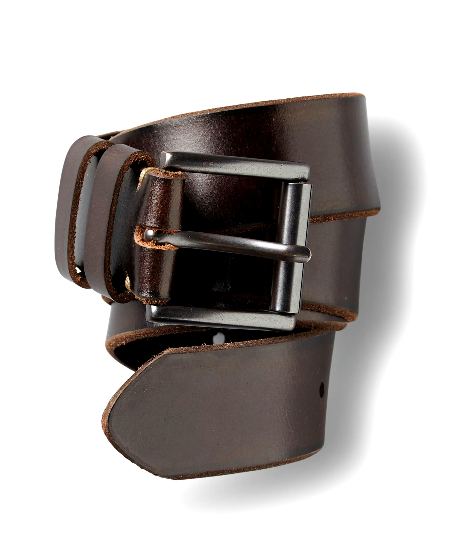 Denver Hayes Beveled Edge Leather Belt