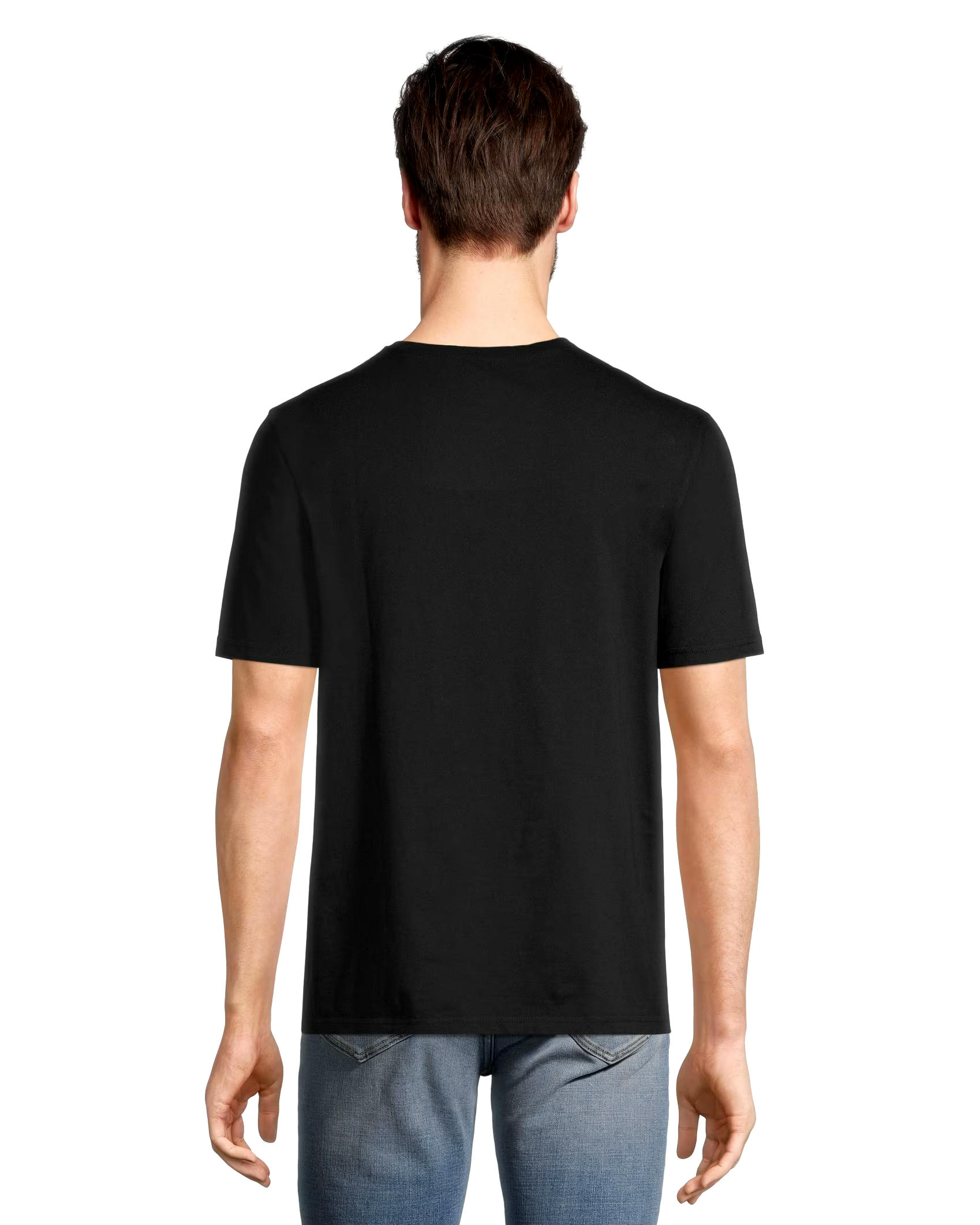 Denver Hayes Men's 50 Wash Classic Fit Chest Pocket Crewneck Cotton T Shirt