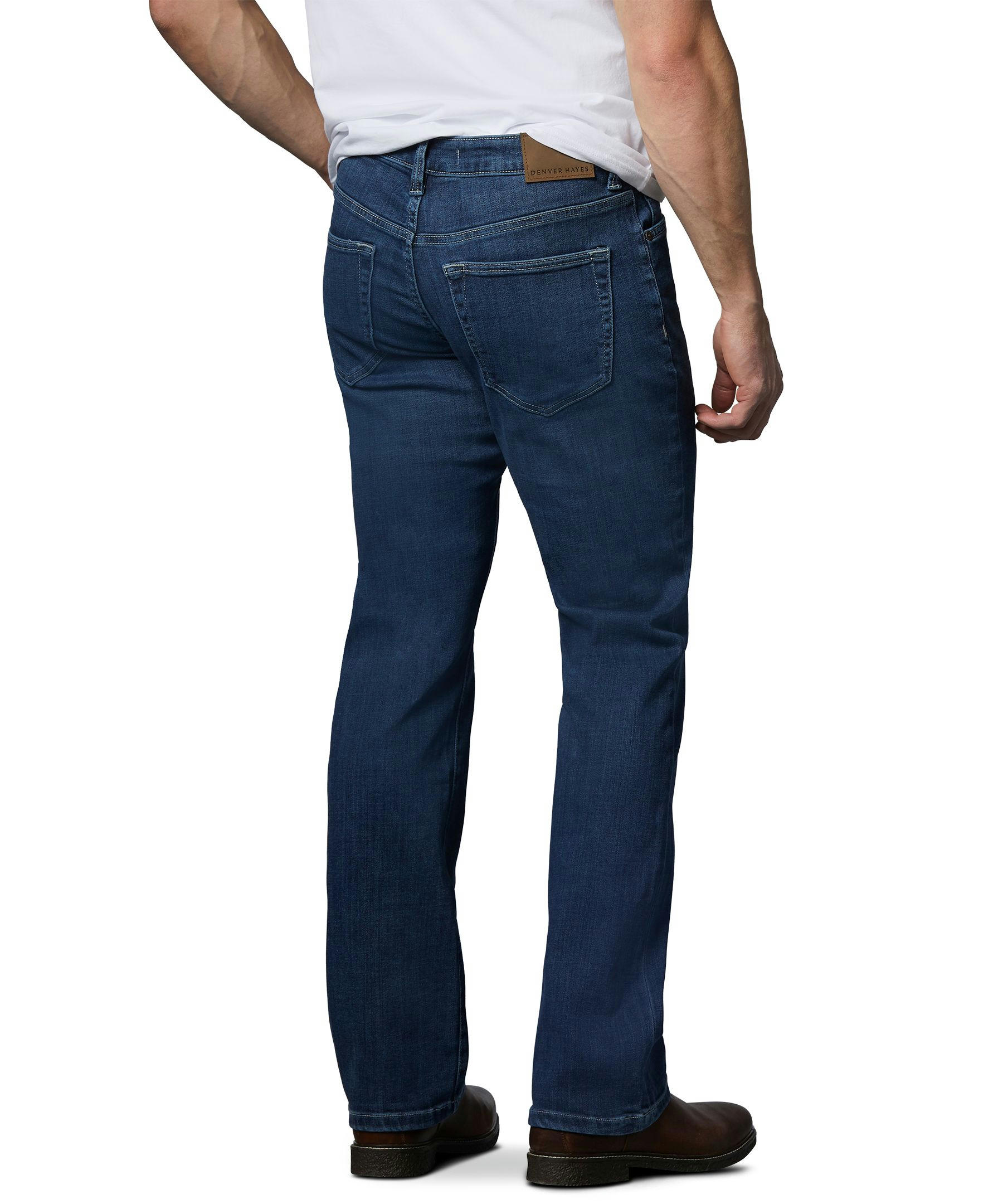 Denver Hayes Men's FLEXTECH Bootcut Stretch Jeans -Stone Wash
