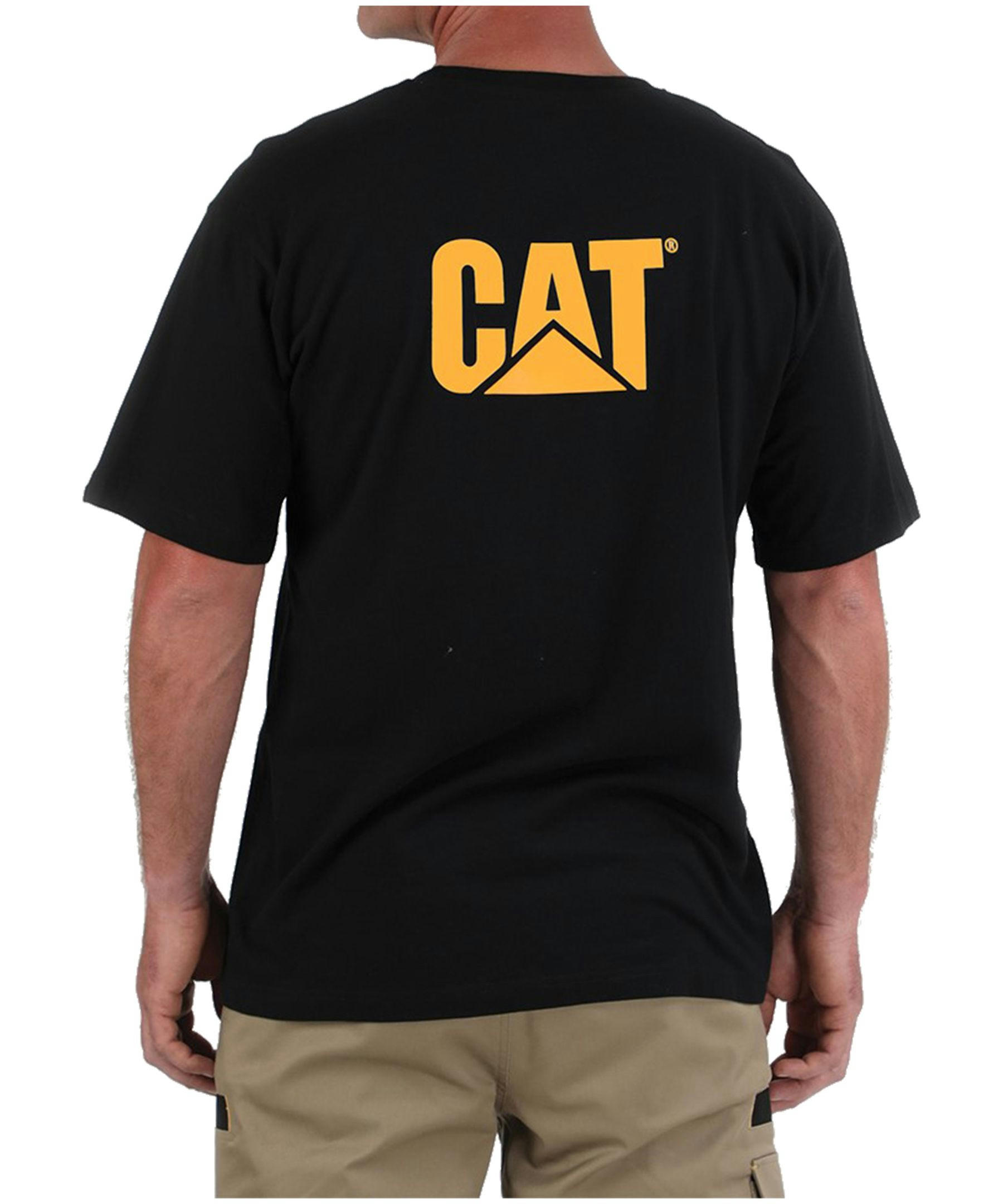 CAT Men's Pocket Logo Short Sleeve Work T Shirt