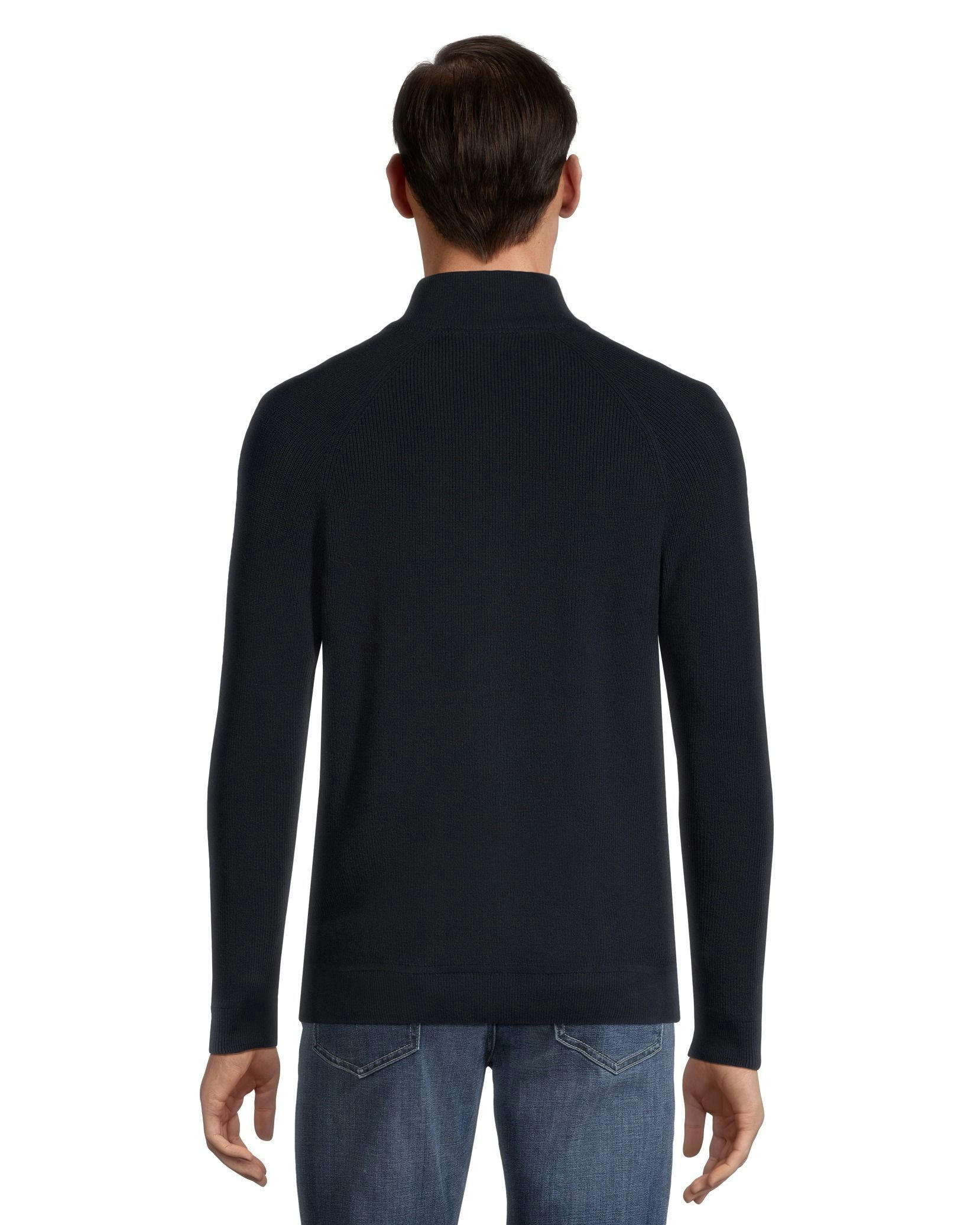 Denver Hayes Men's Full Zip Mockneck Sweater