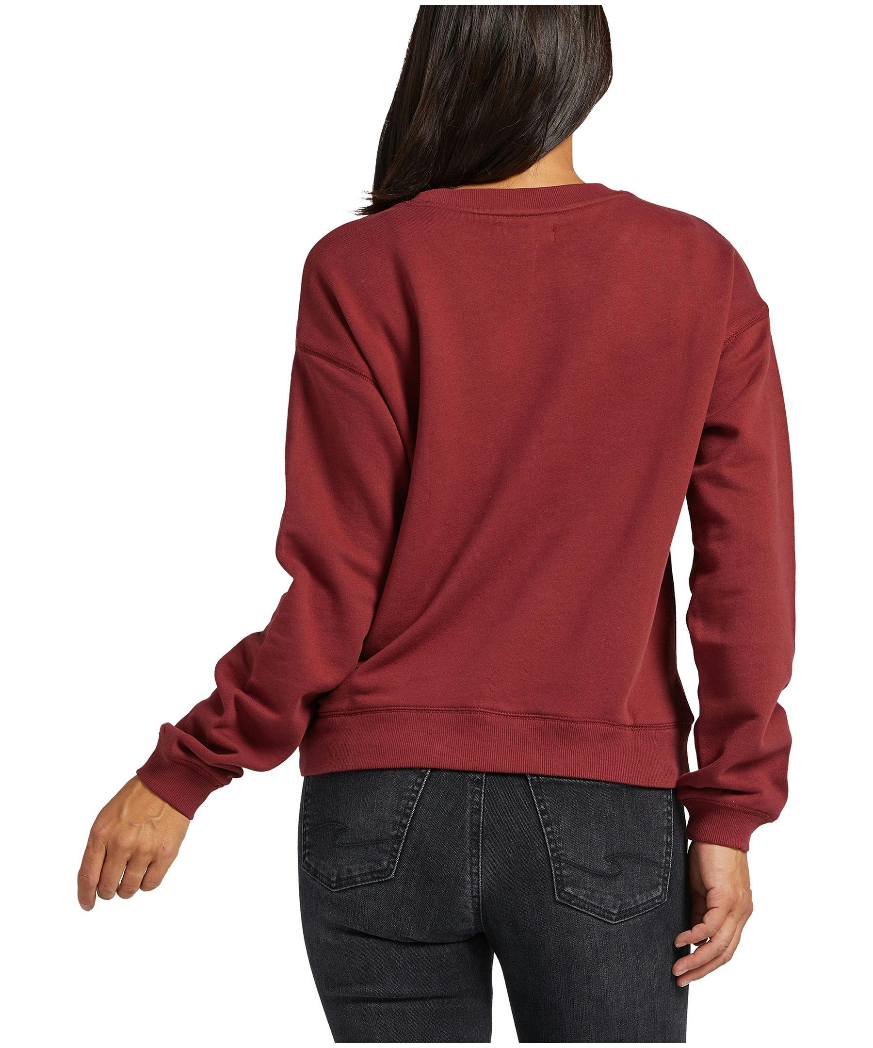 Silver Women's French Terry Crewneck Sweatshirt