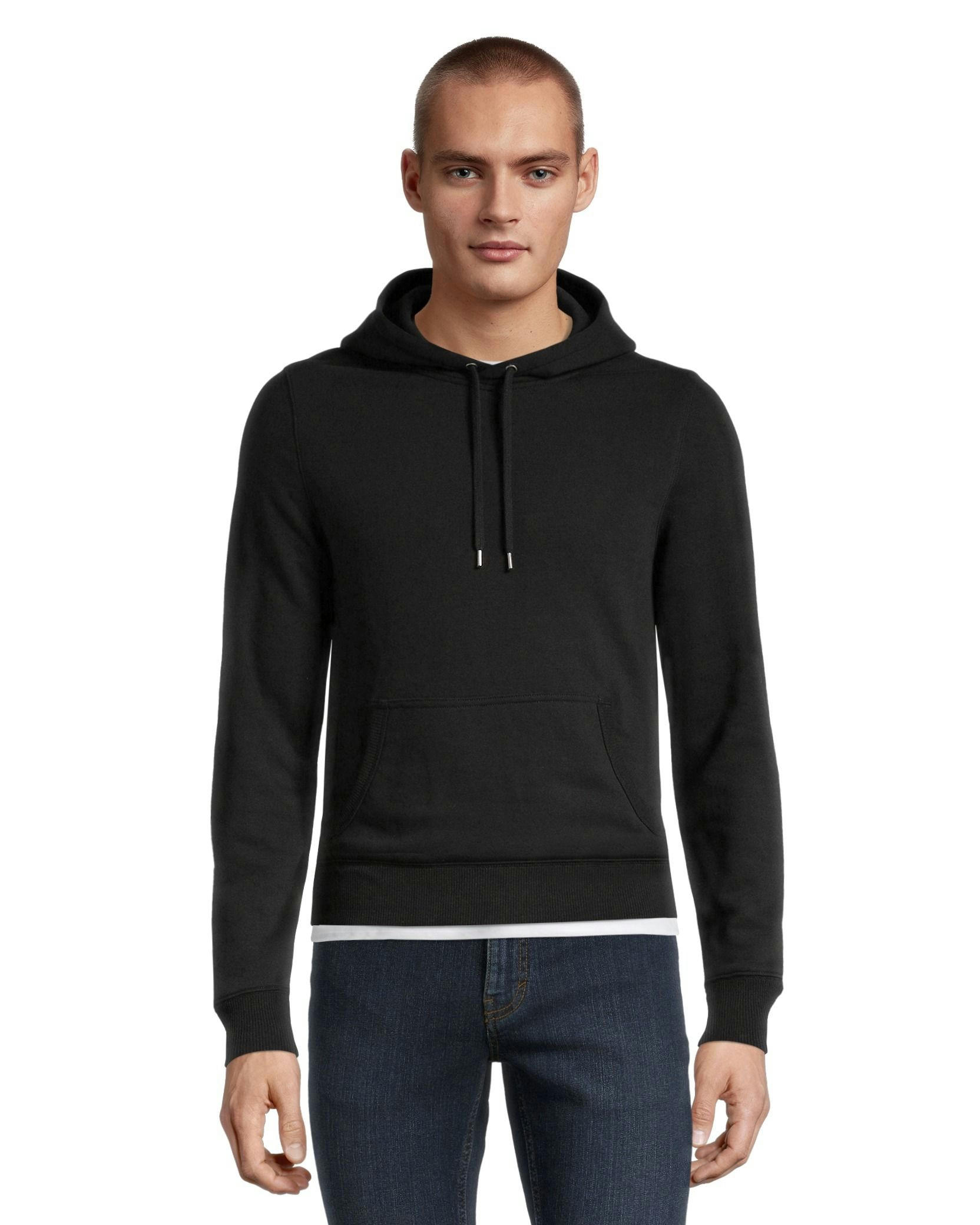 Denver Hayes Men's Fleece Long Sleeve Full Zip Kangaroo Pocket Hoodie