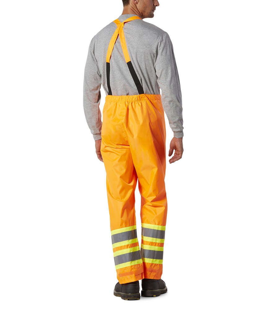 Open Road Men's Hi-Vis 150D Waterproof and Windproof Safety Bib Pants