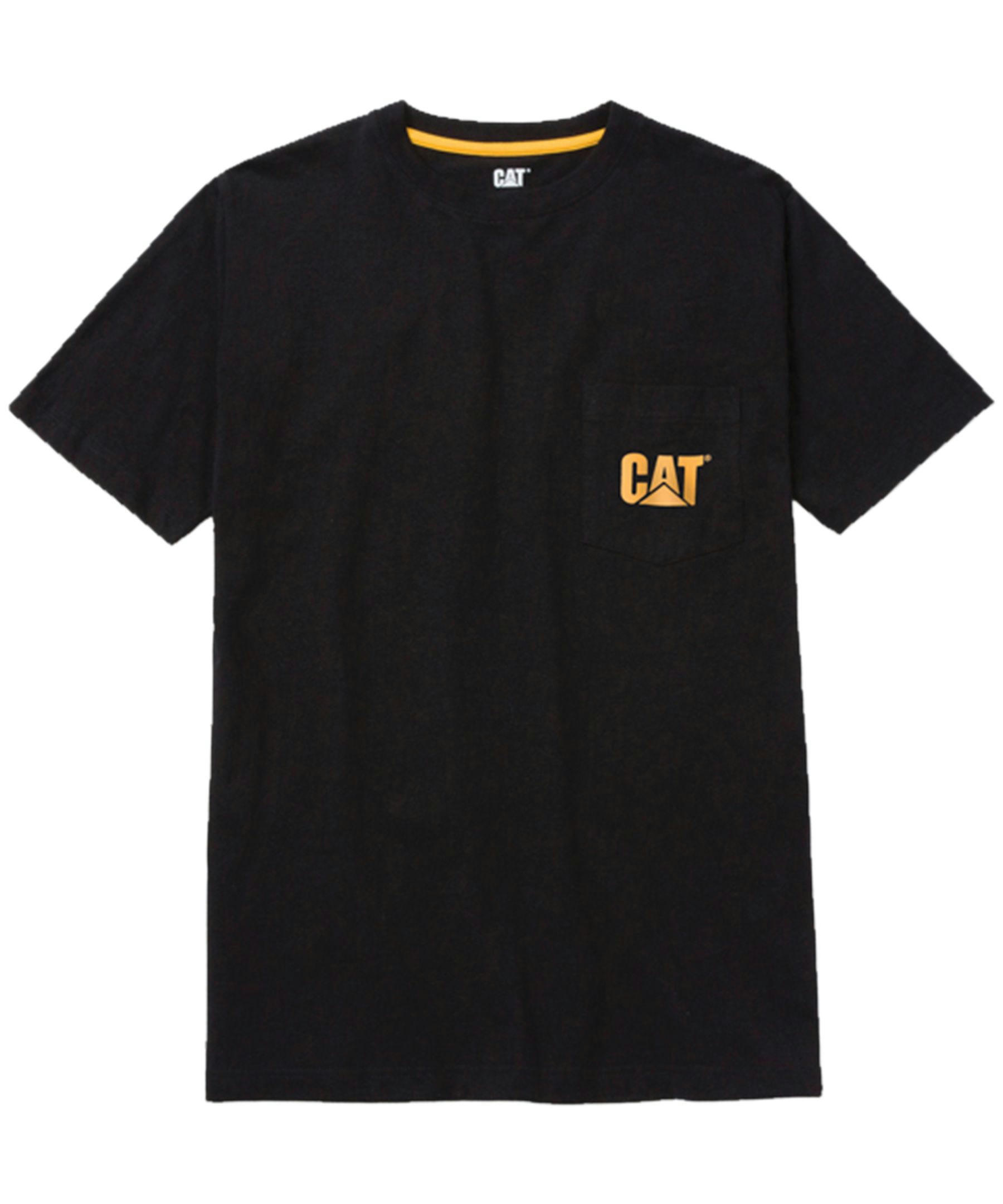 CAT Men's Pocket Logo Short Sleeve Work T Shirt