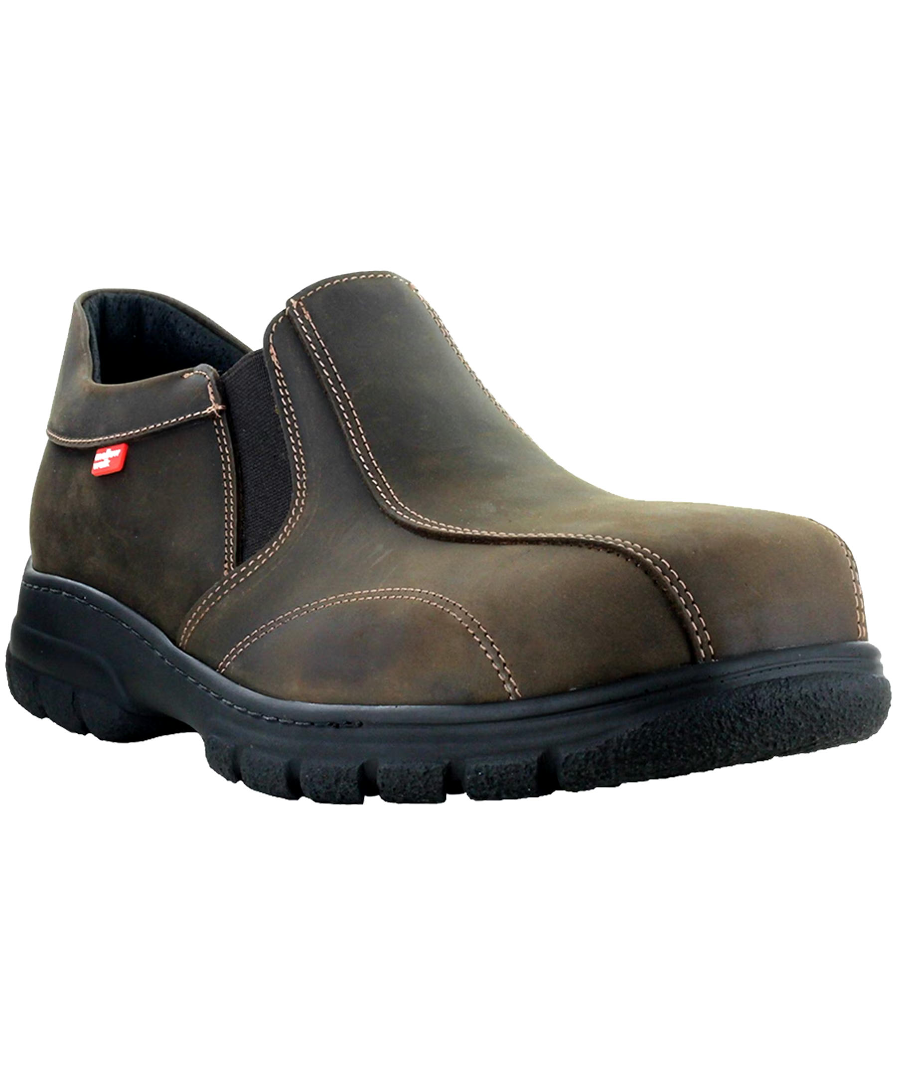 Mellowwalk Men's Quentin Composite Toe Composite Plate Leather Slip On Safety Shoes