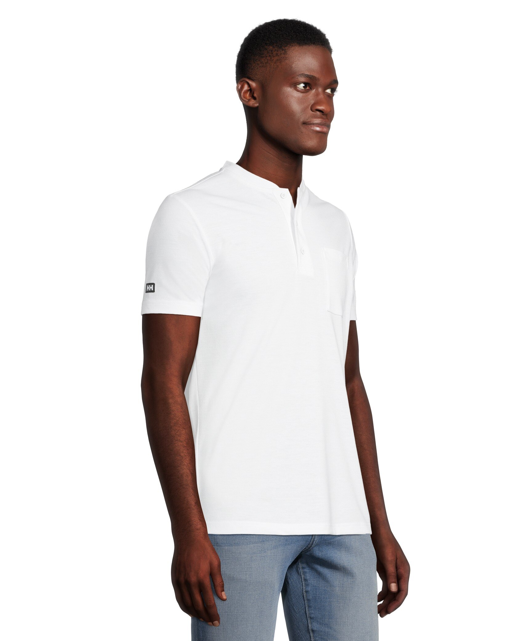 Men's 3 Button Placket Pique Henley Cotton Shirt