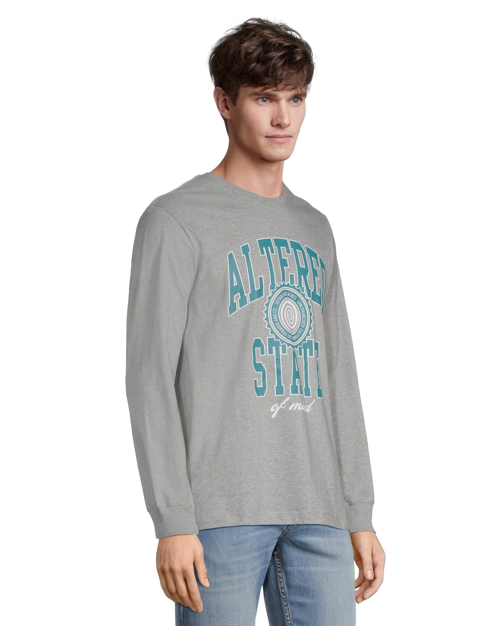Levi's Men's Altered State Long Sleeve Soft Jersey Crewneck Cotton Graphic T Shirt