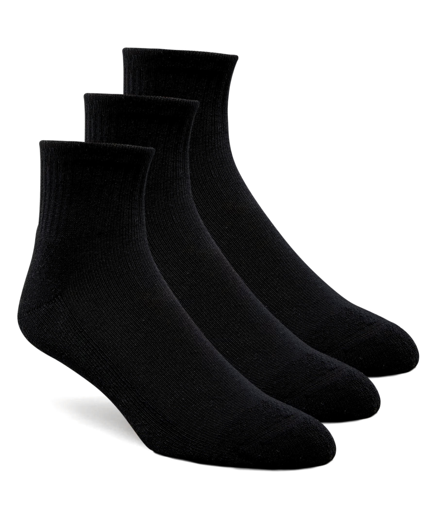 Men's 3 Pack Quarter Crew Sport Socks