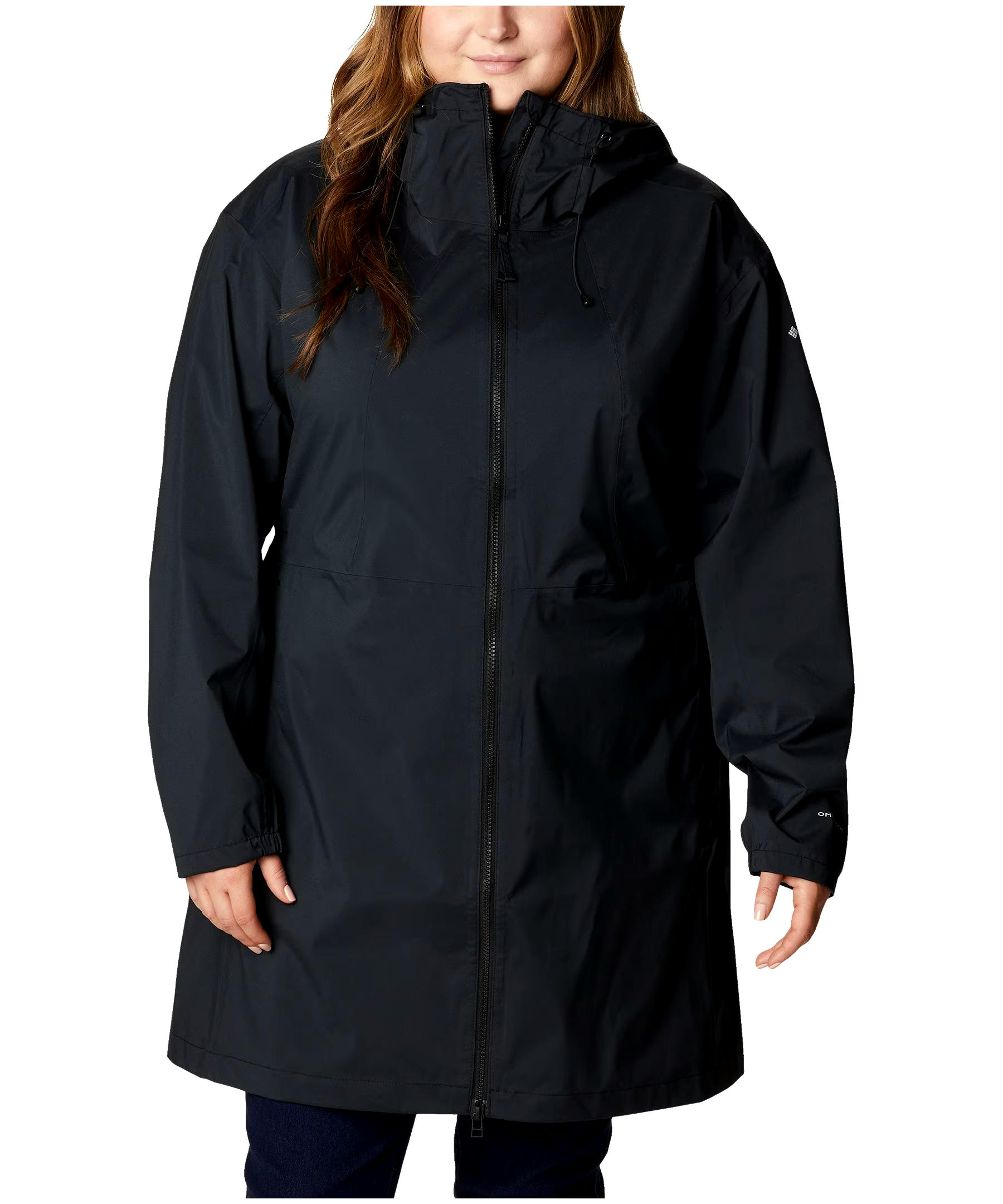 Columbia Women's Weekend Adventure Waterproof Omni-Tech Long Rain Jacket