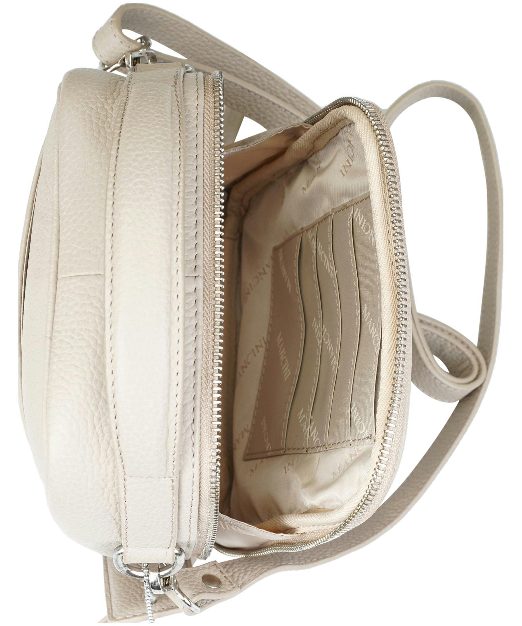 Mancini Leather Goods Women's Pebelled Daisy North/South Crossbody Bag