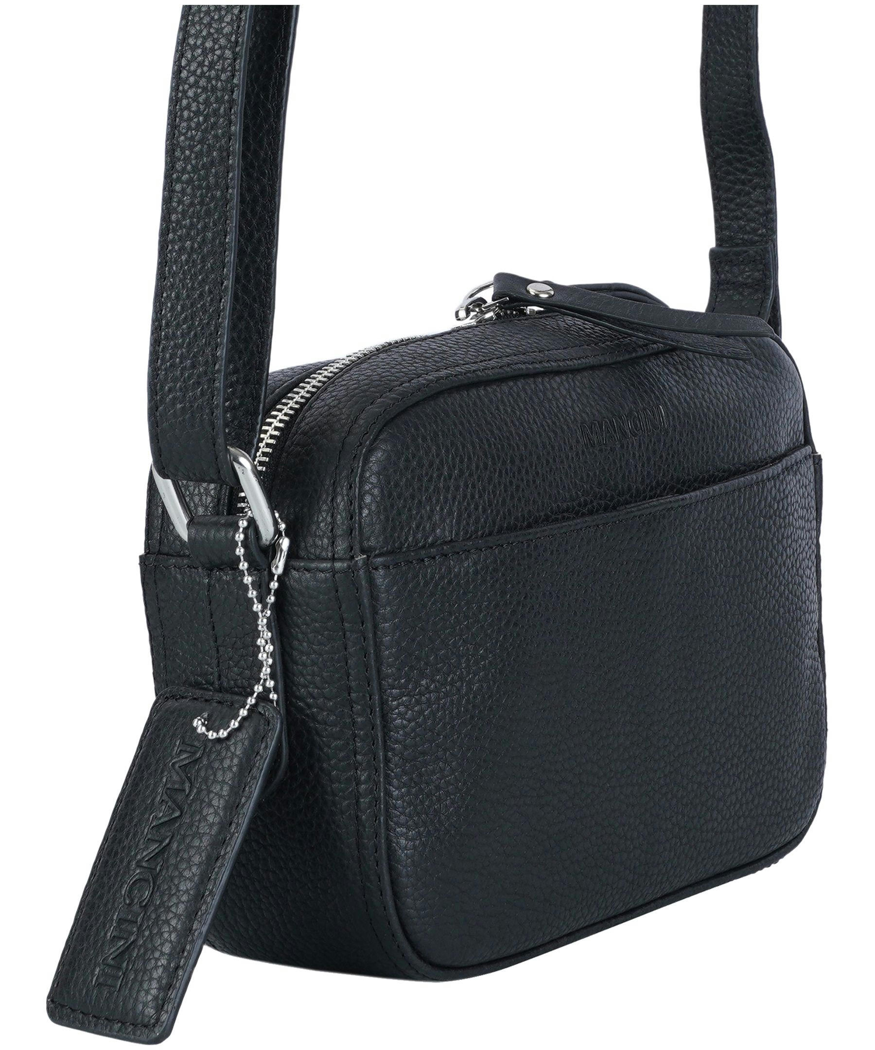 Mancini Leather Goods Women's Pebelled RFID Secure Clara Crossbody Bag