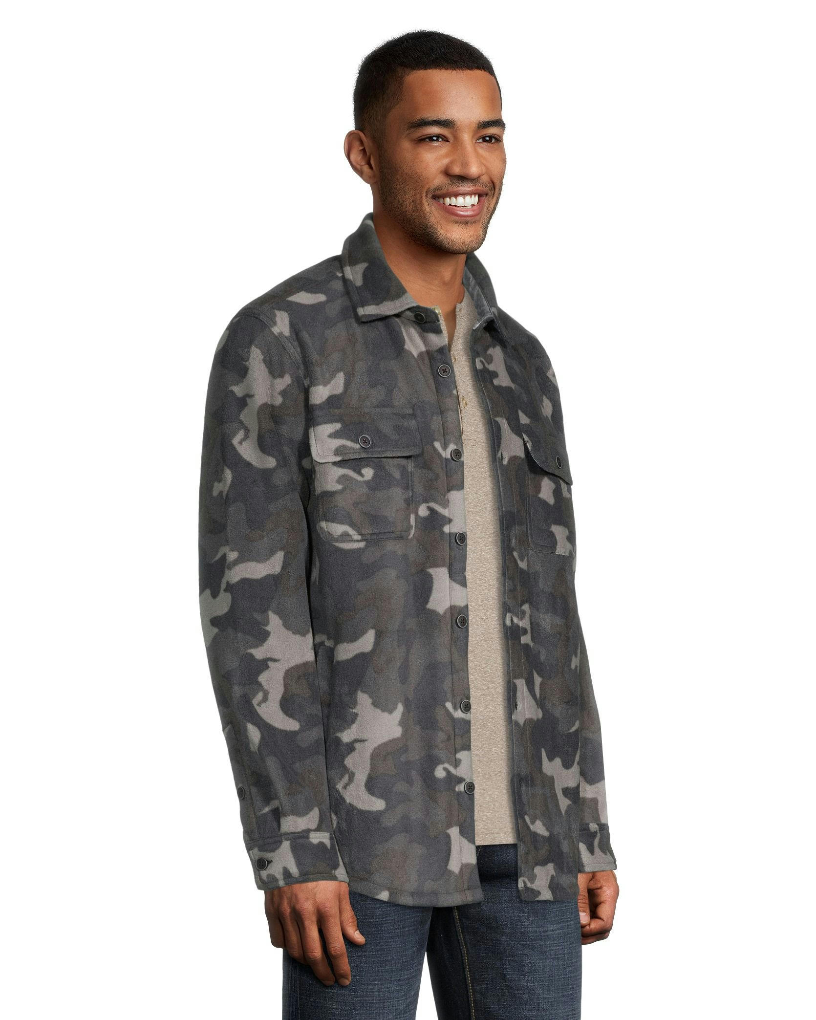 Boston Traders Men's Bonded Polar Plaid Shacket