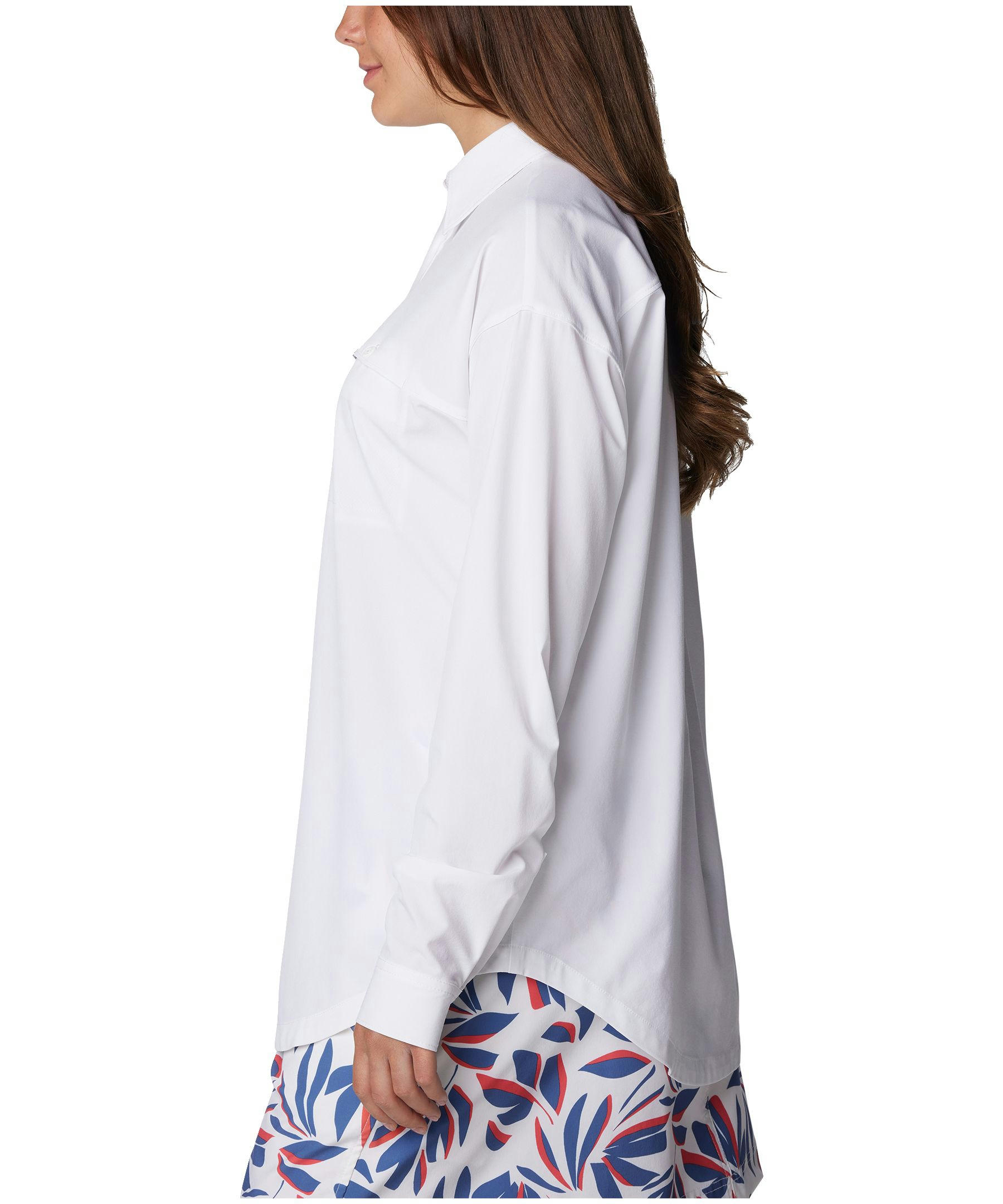 Columbia Women's Boundless Trek Omni-Shade™ Long Sleeve Button Down Shirt