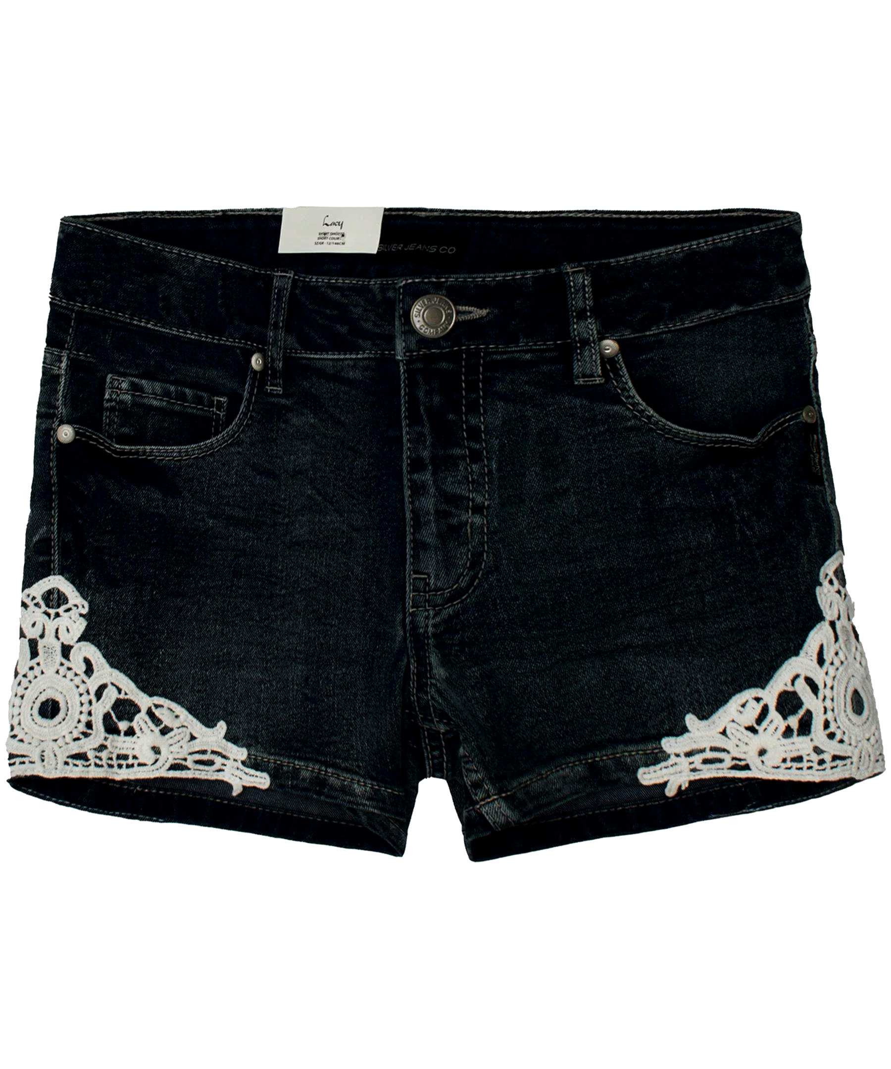 Silver Kids' Denim Shorts