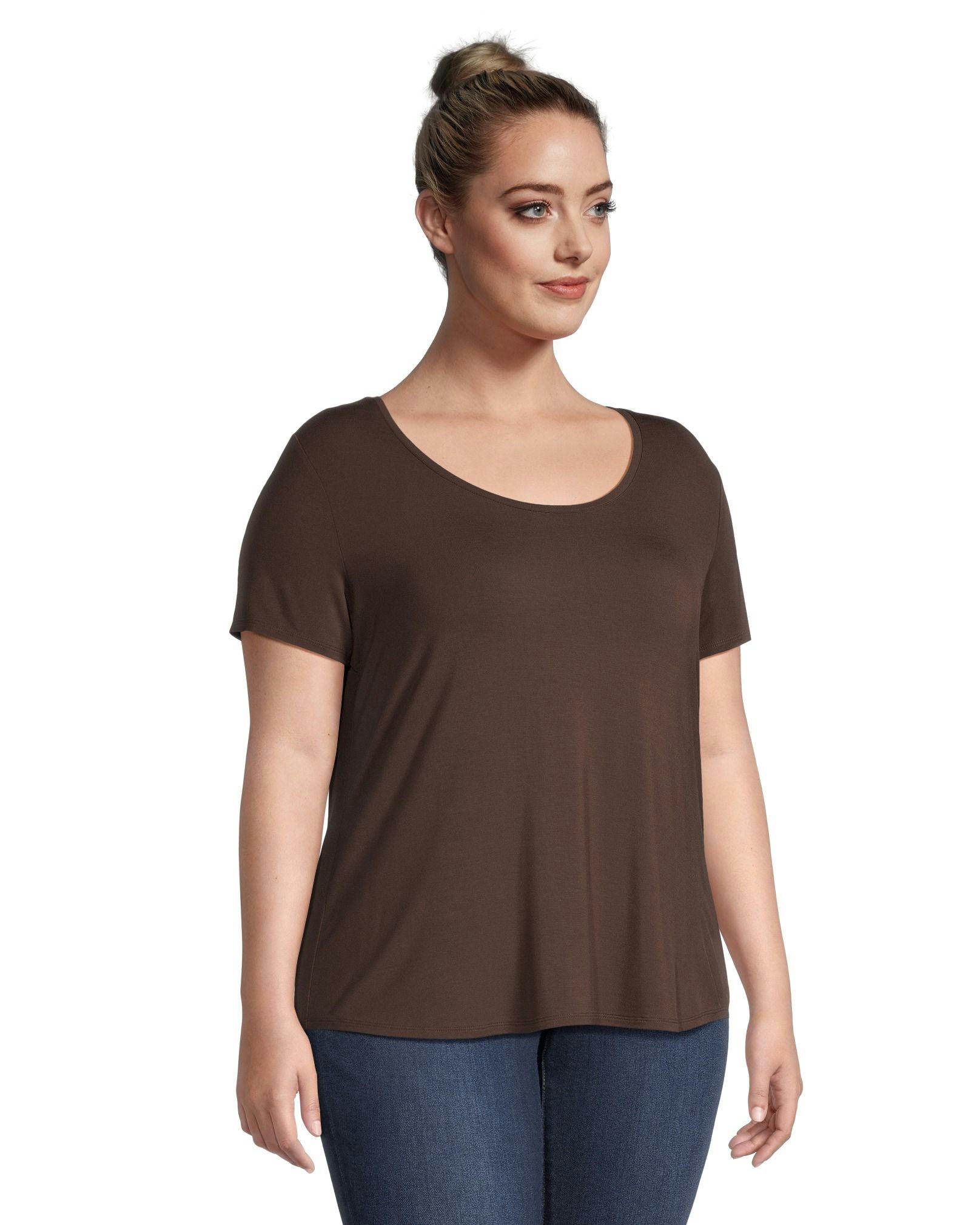 Denver Hayes Relaxed Fit Short Sleeve Scoop Neck T Shirt