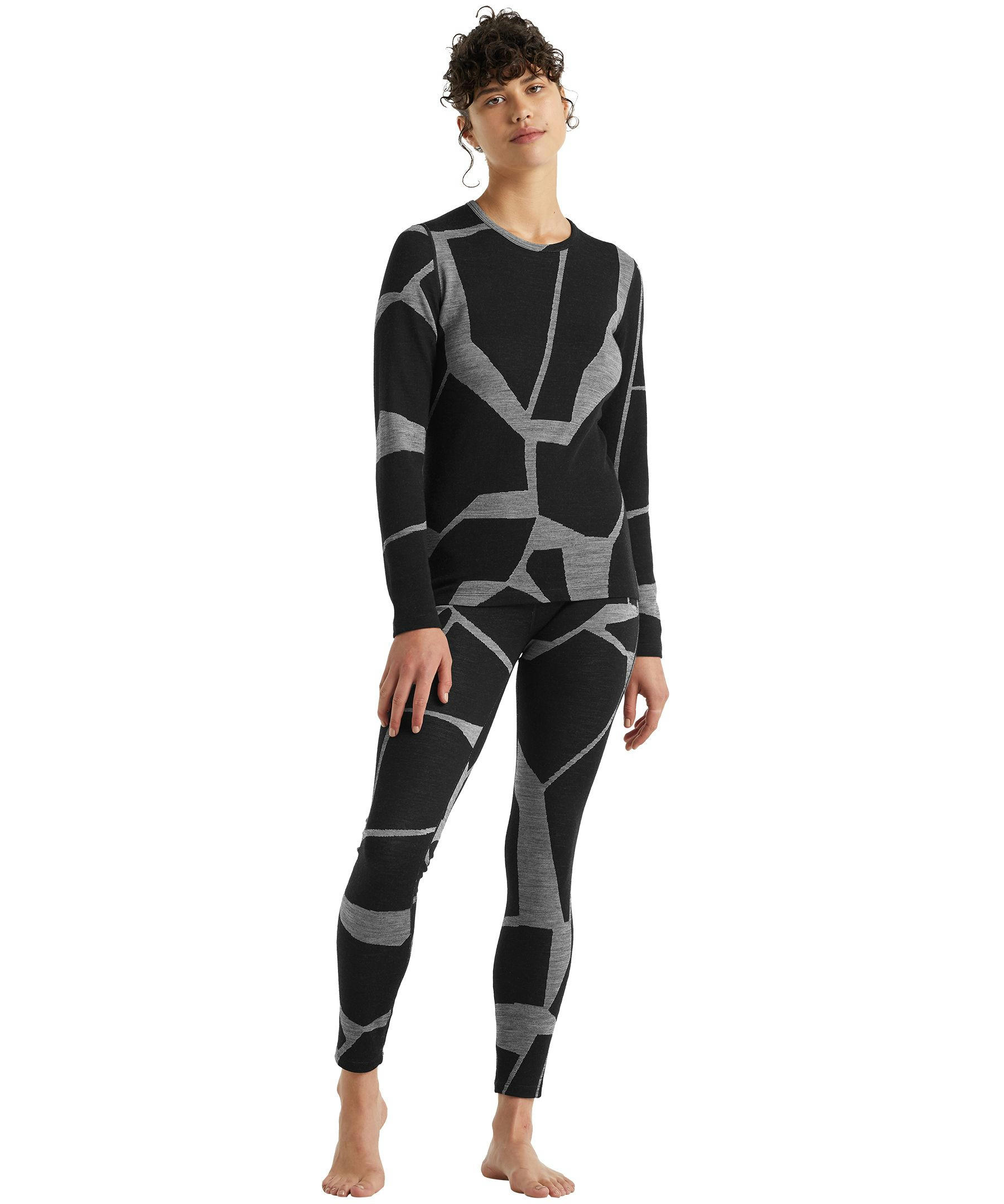 Icebreaker Women's 250 Vertex Base Layer Leggings - Fractured LandscapesONLINE ONLY