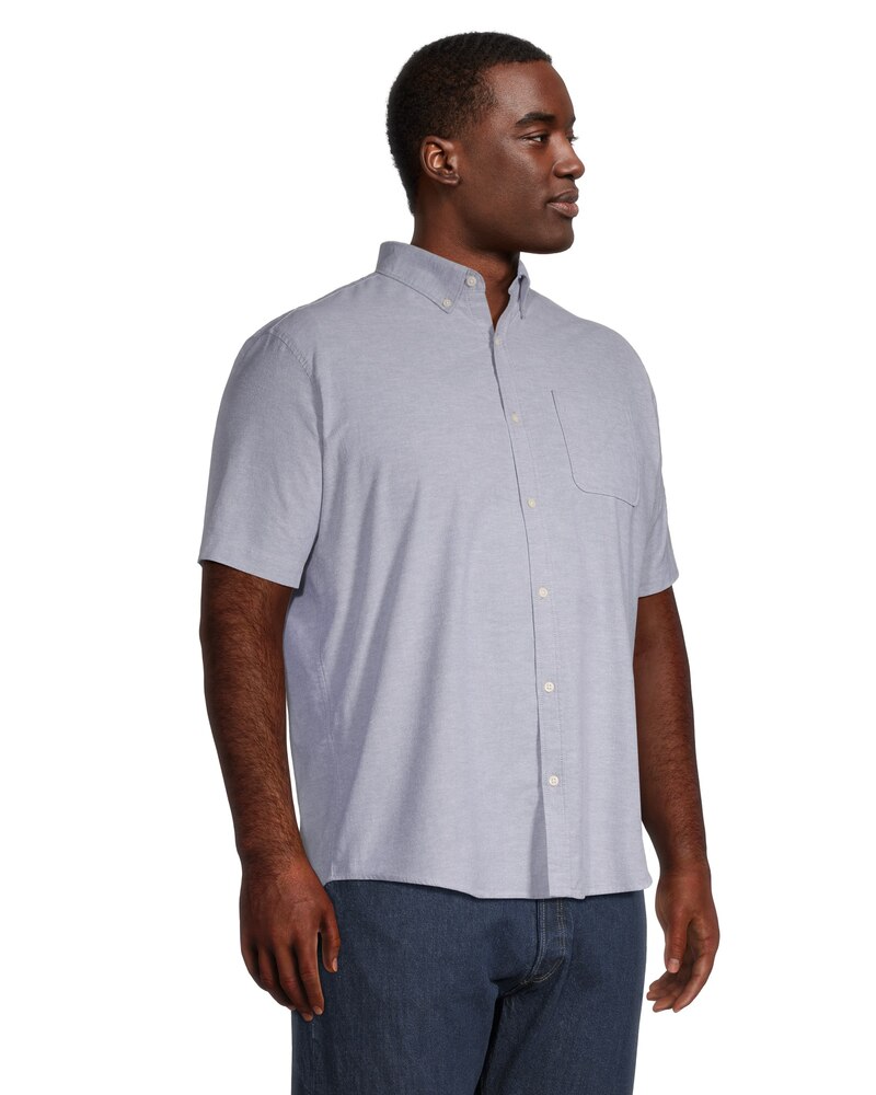 Denver Hayes Men's Classic Fit Short Sleeve Casual Oxford Shirt