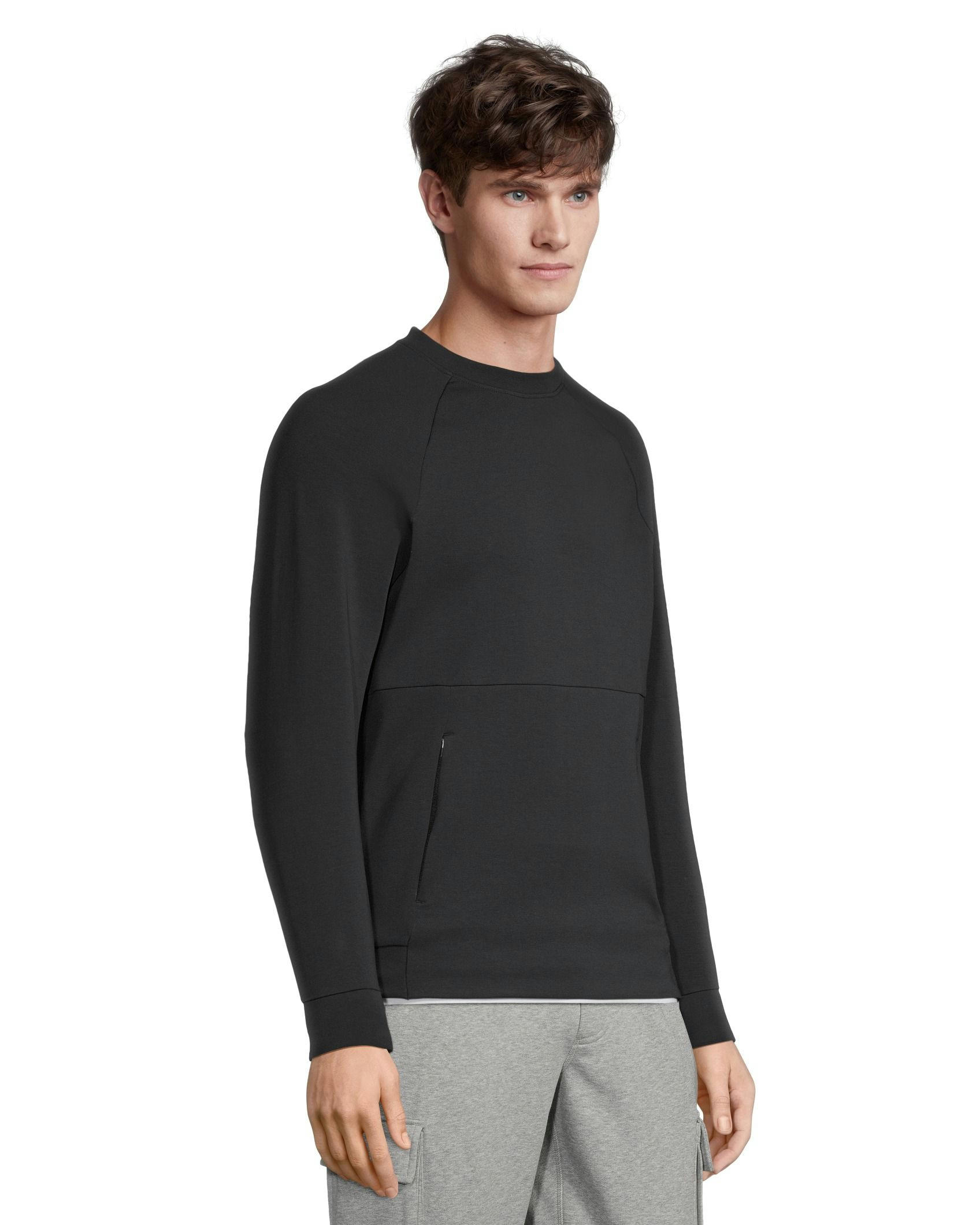 Matrix Men's Double-Knit Kangaroo Pocket Crew Neck Shirt