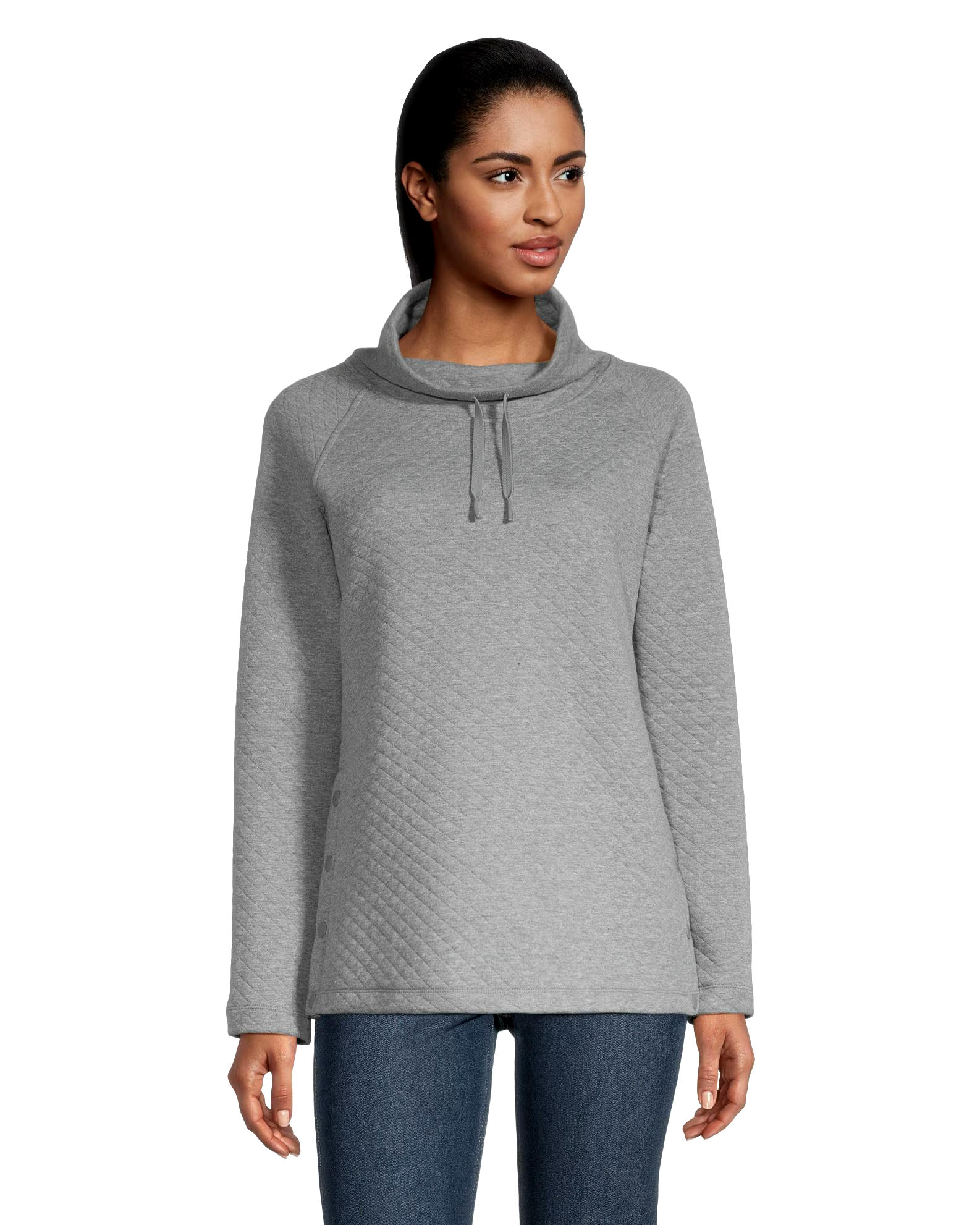 WindRiver Women's Cowl Neck Long Sleeve Popover