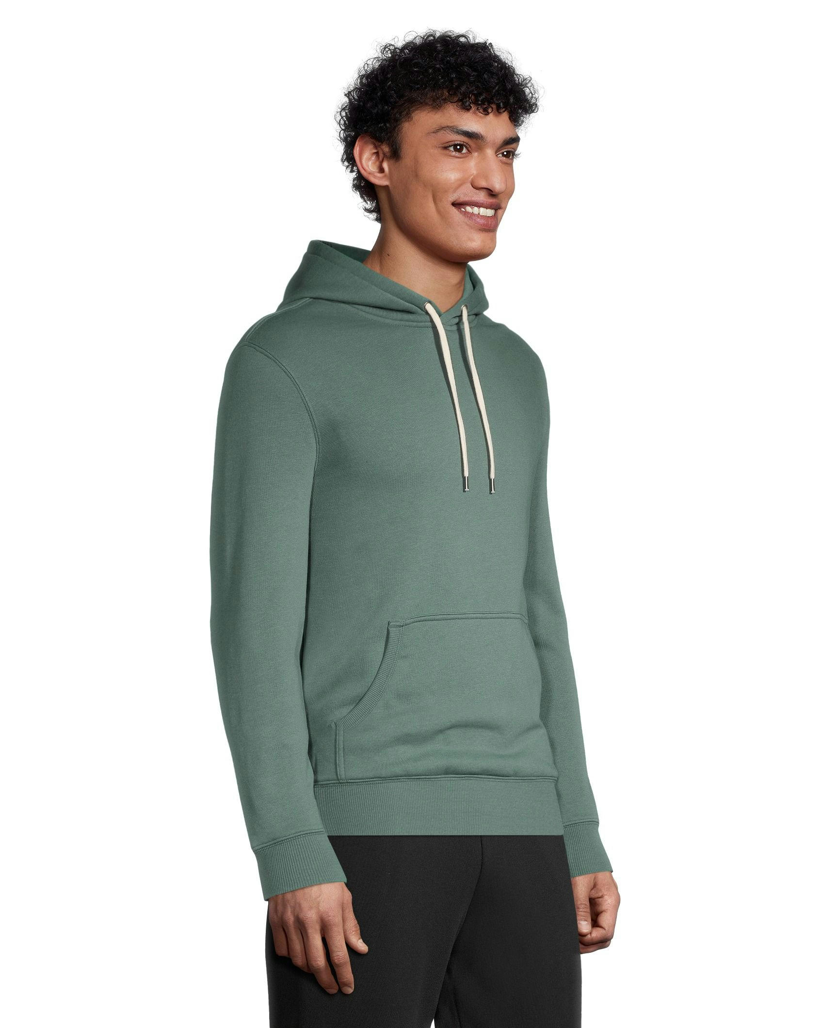 Denver Hayes Men's Fleece Long Sleeve Full Zip Kangaroo Pocket Hoodie