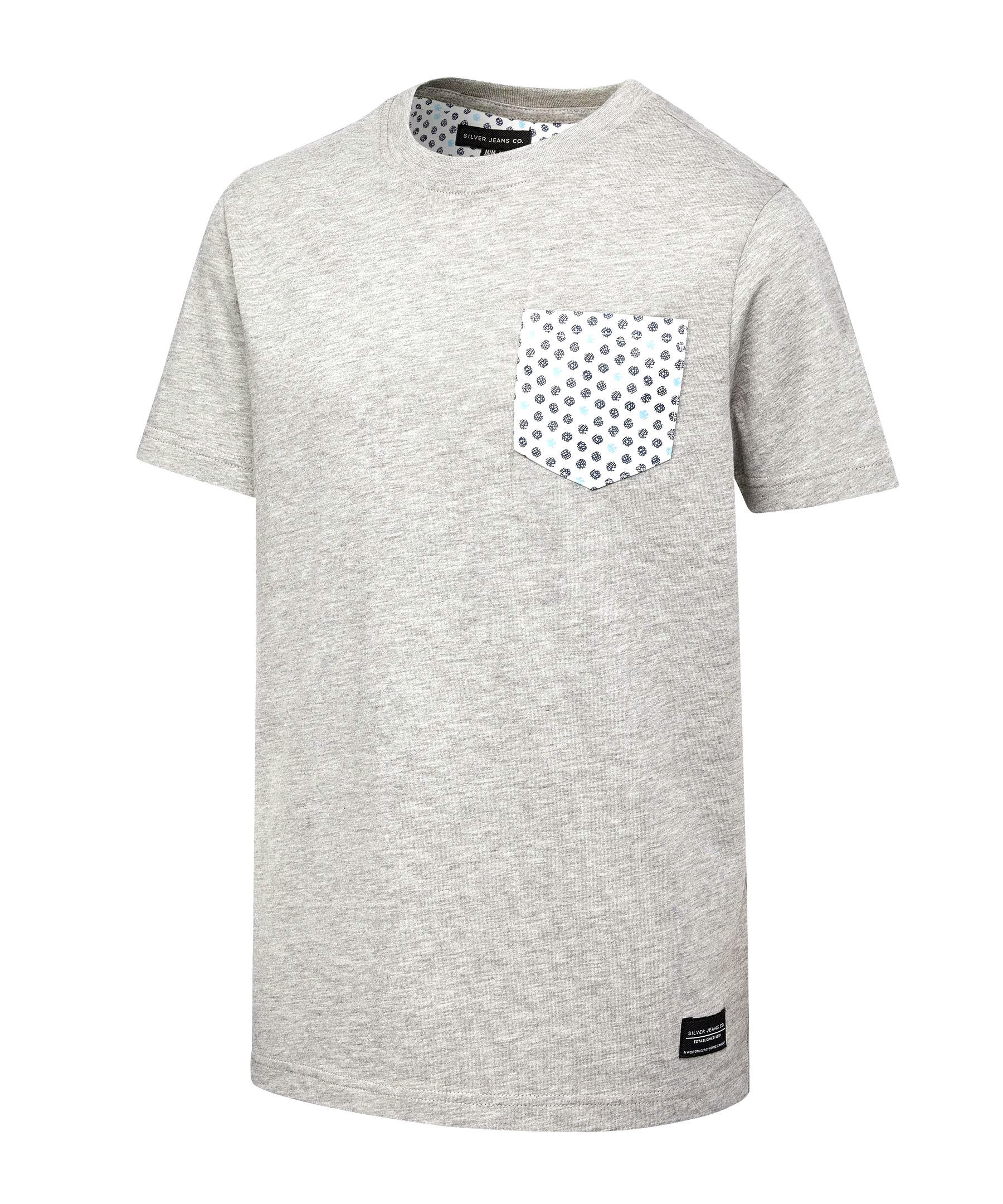 Silver Kids' Unisex All Over Print Pocket T-Shirt