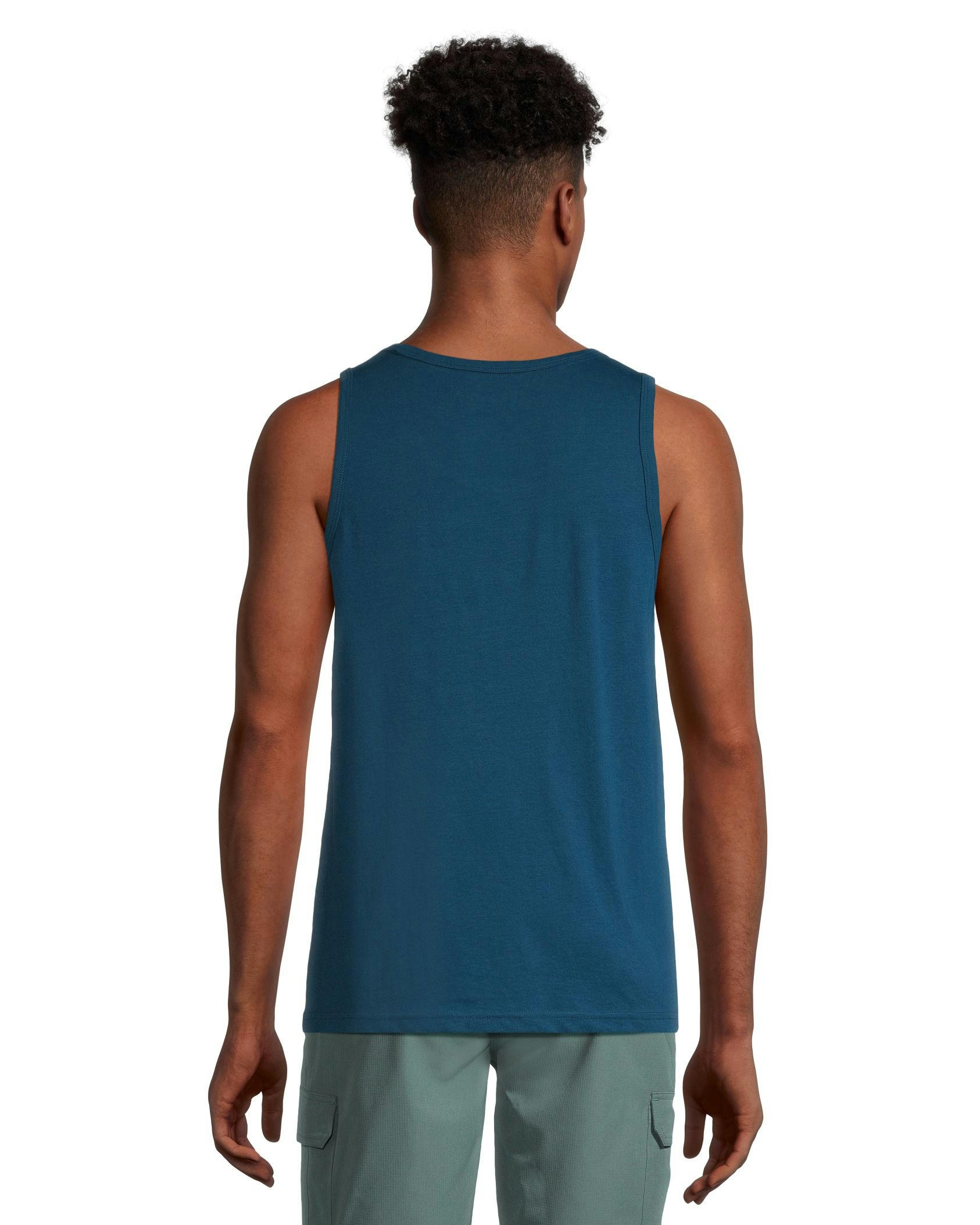 FarWest Men's Striped Basic Tank Top