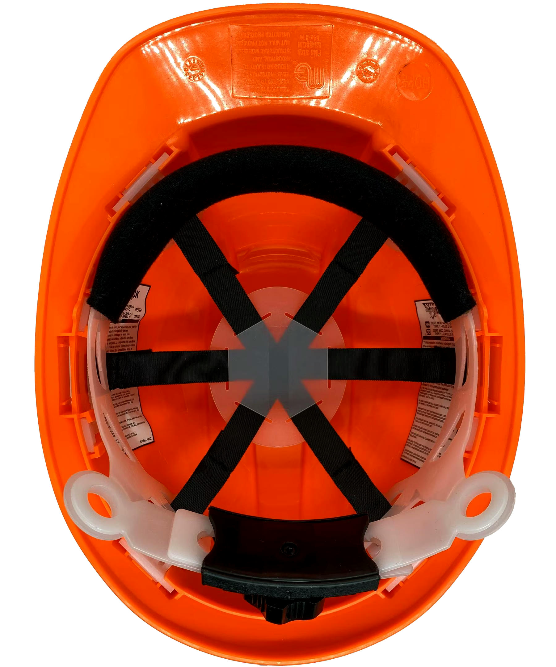 Workhorse Unisex High Visibility Type 1 Class E and G Compliant Hard Hat - Orange