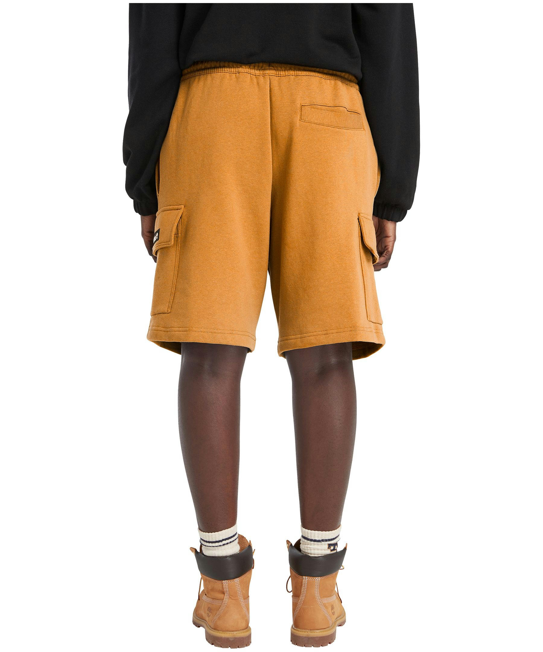 Men's Woven Patch Logo Fleece Cargo Shorts