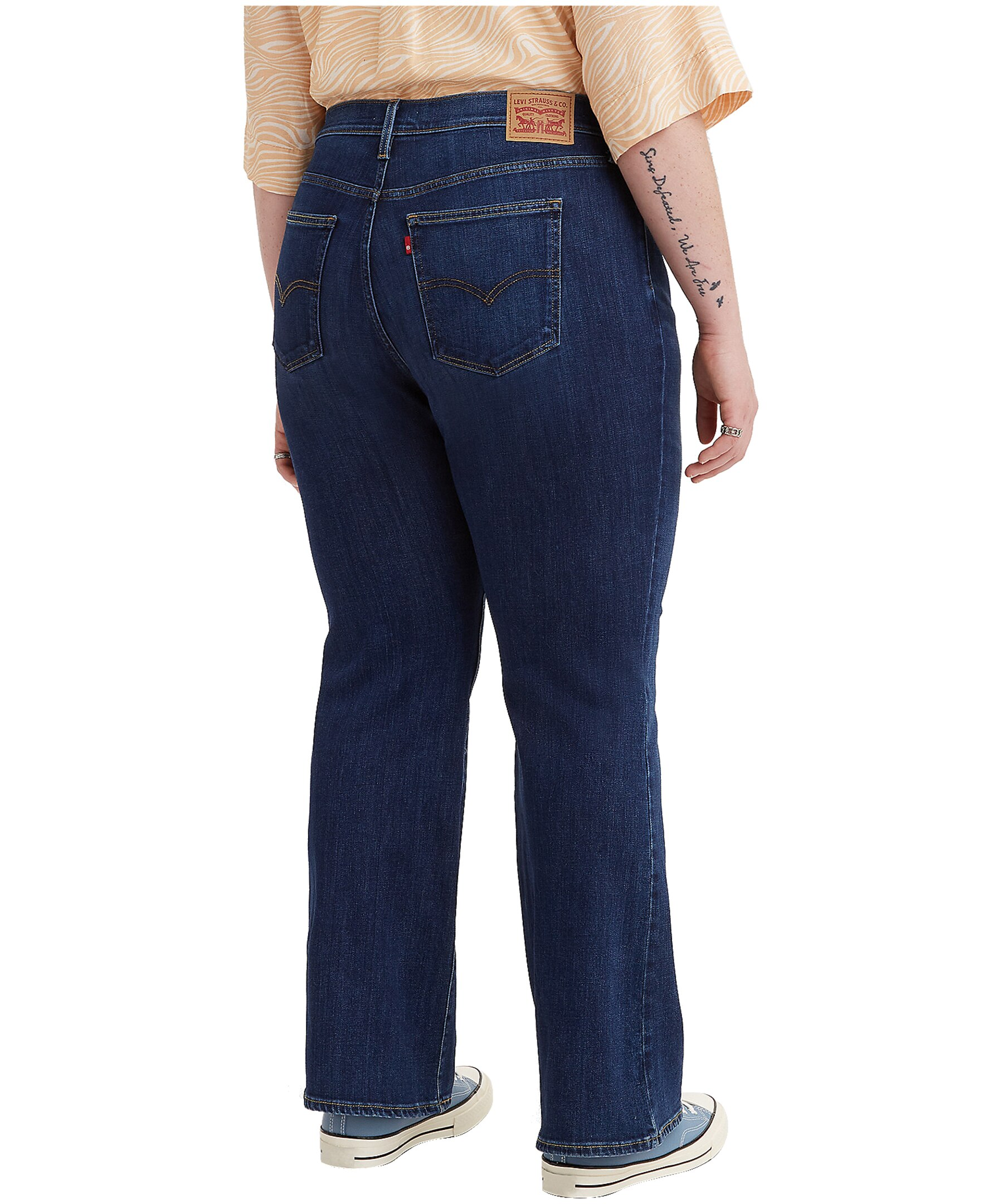 Levi's Women's 726 High Rise Flare Jeans Dark Indigo - Plus Size
