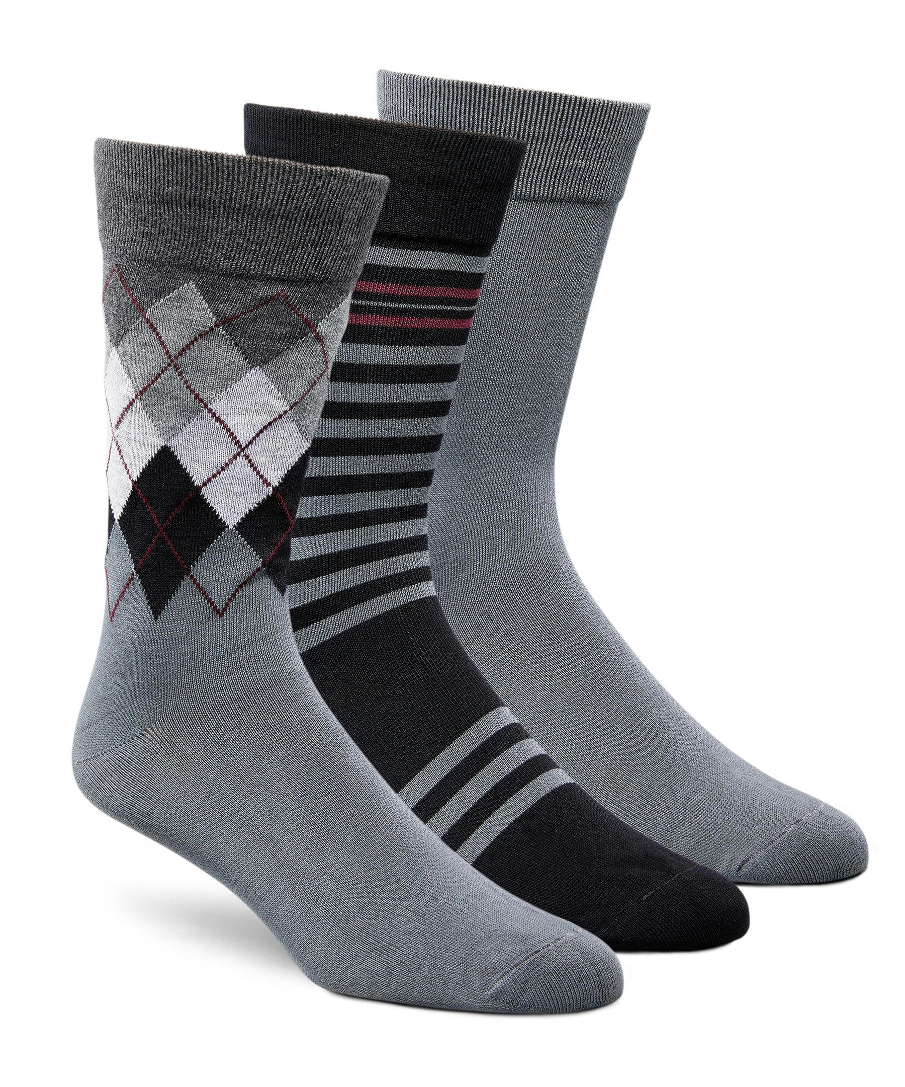 Denver Hayes Men's 3 Pack Bogo Casual Crew Socks