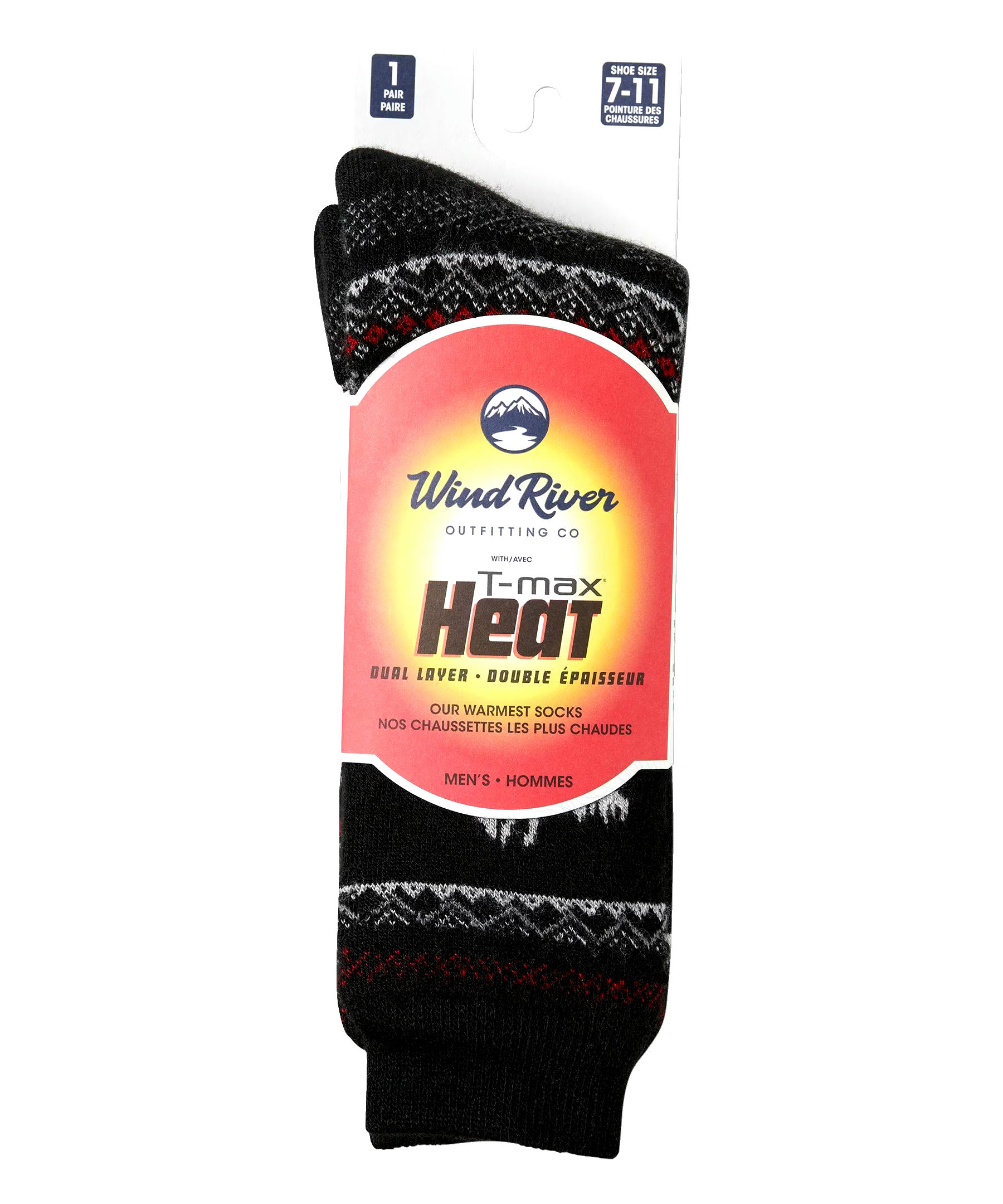 WindRiver Men's T-Max Heat Dual Layer Thermal Boot Socks
