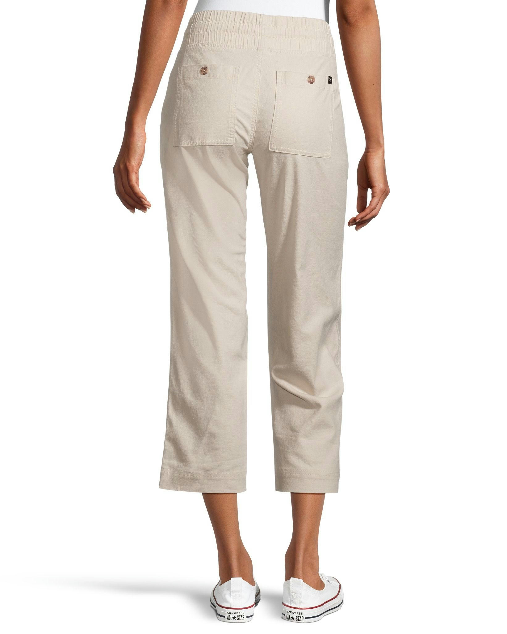 Denver Hayes Women's Mid Rise Wide Leg Crop Pants