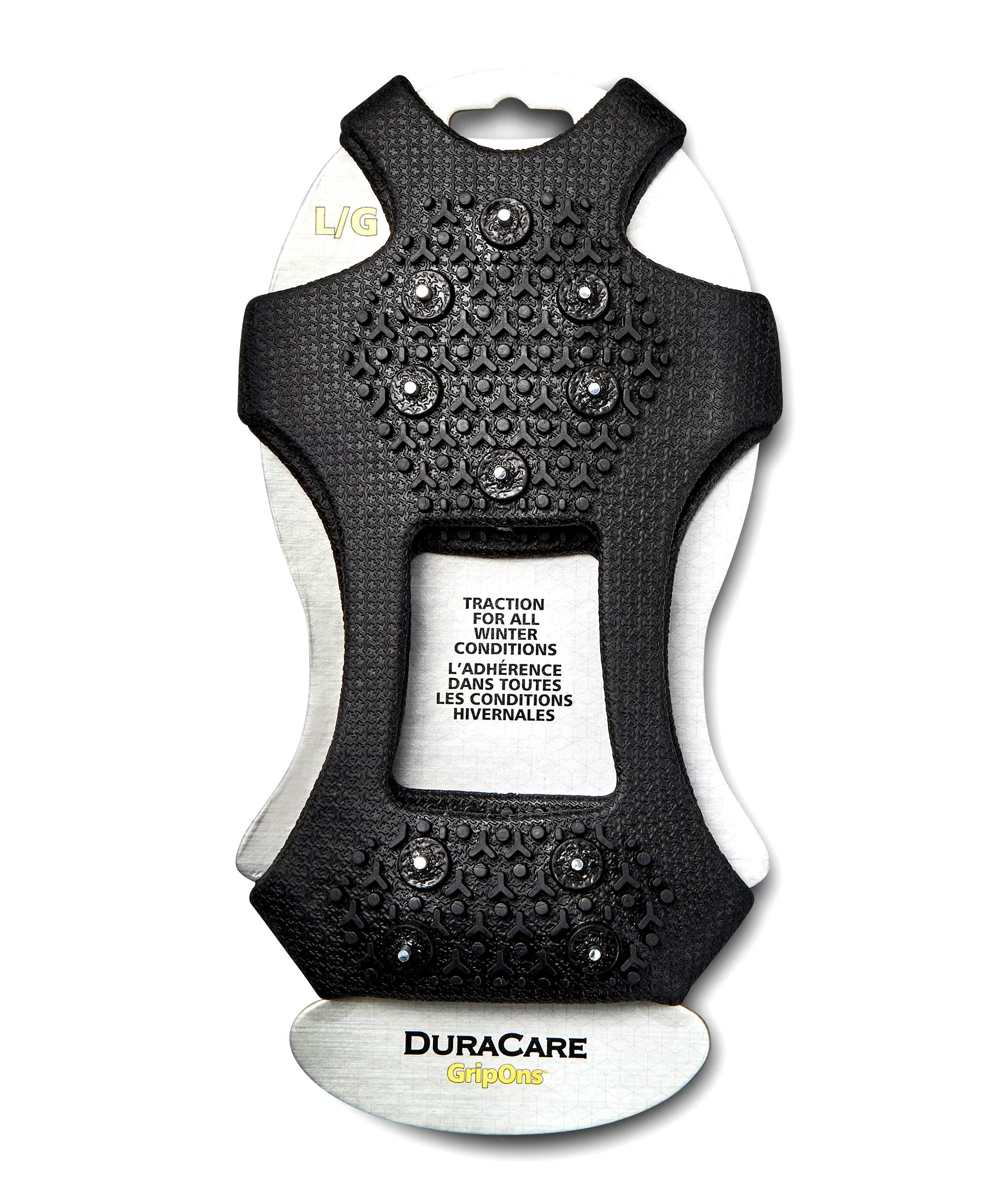 DuraCare Unisex GripOns Snow and Ice Grips - Black
