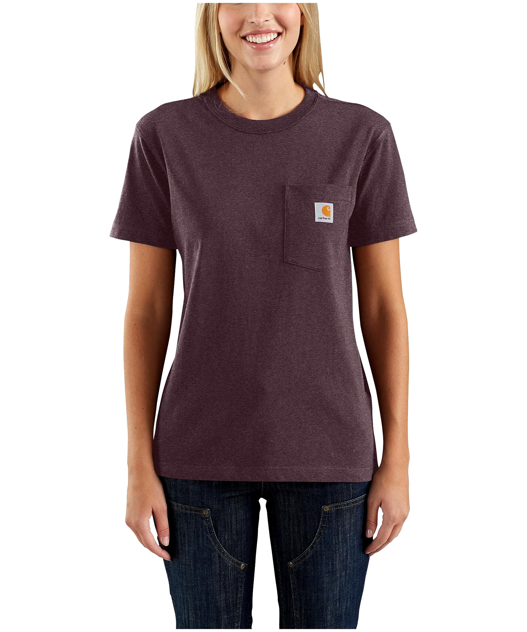 Carhartt Women's Heavyweight Pocket Crewneck Work T Shirt
