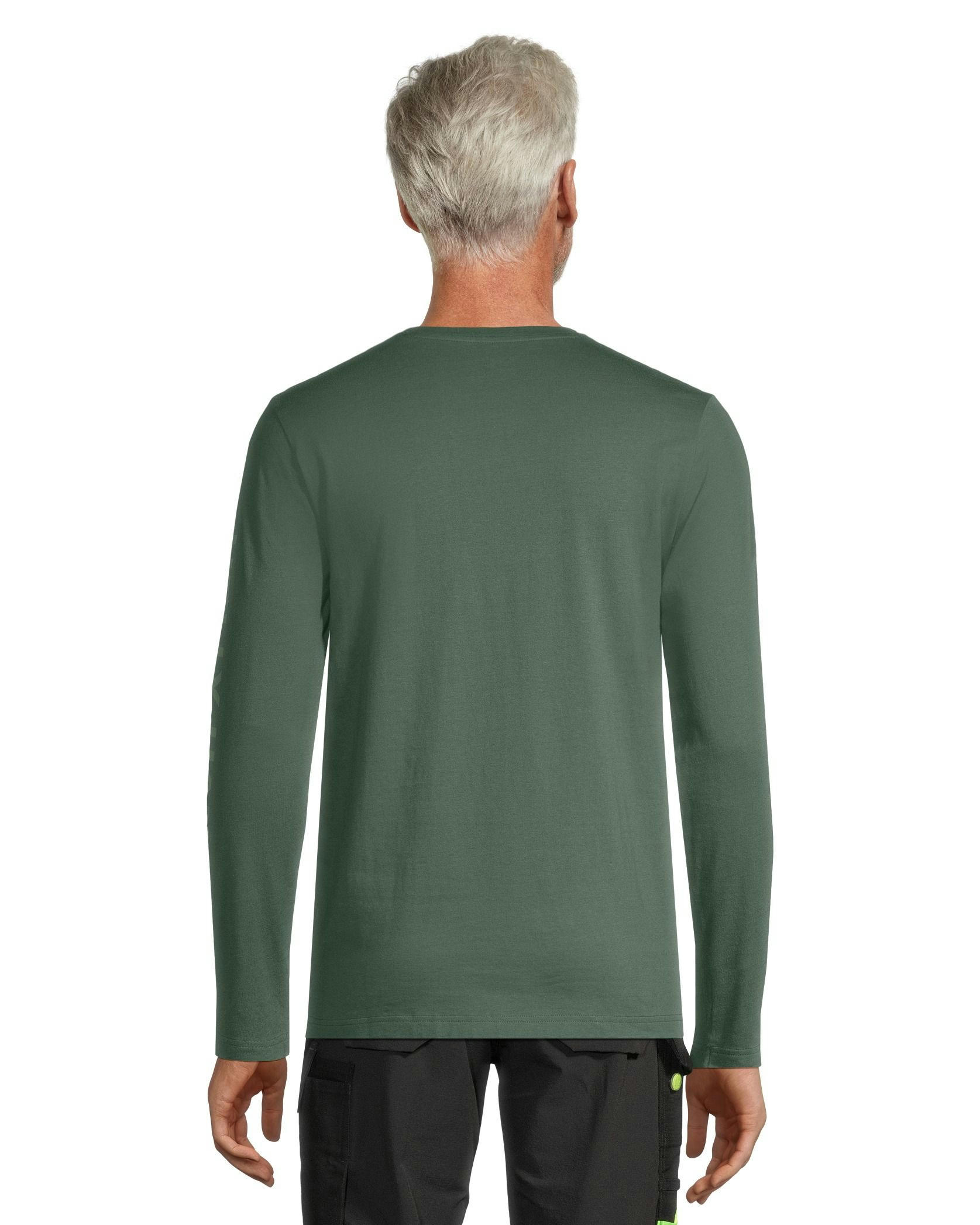 Helly Hansen Workwear Men's Sleeve Logo Cotton Long Sleeve T Shirt