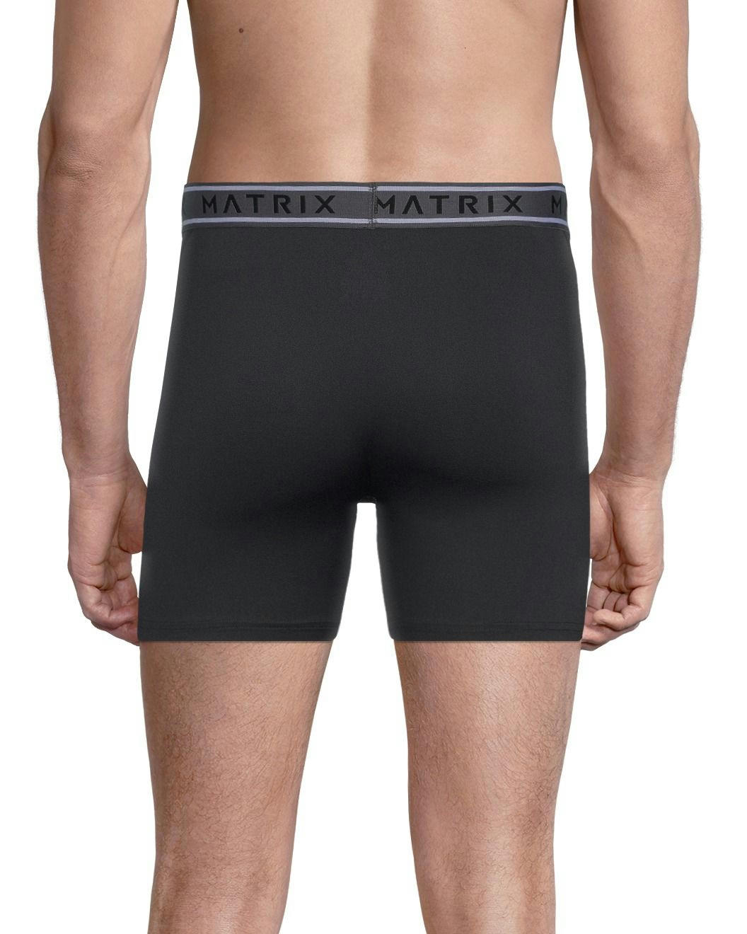 Matrix Men's 2 Pack Microfibre Boxer Briefs Underwear