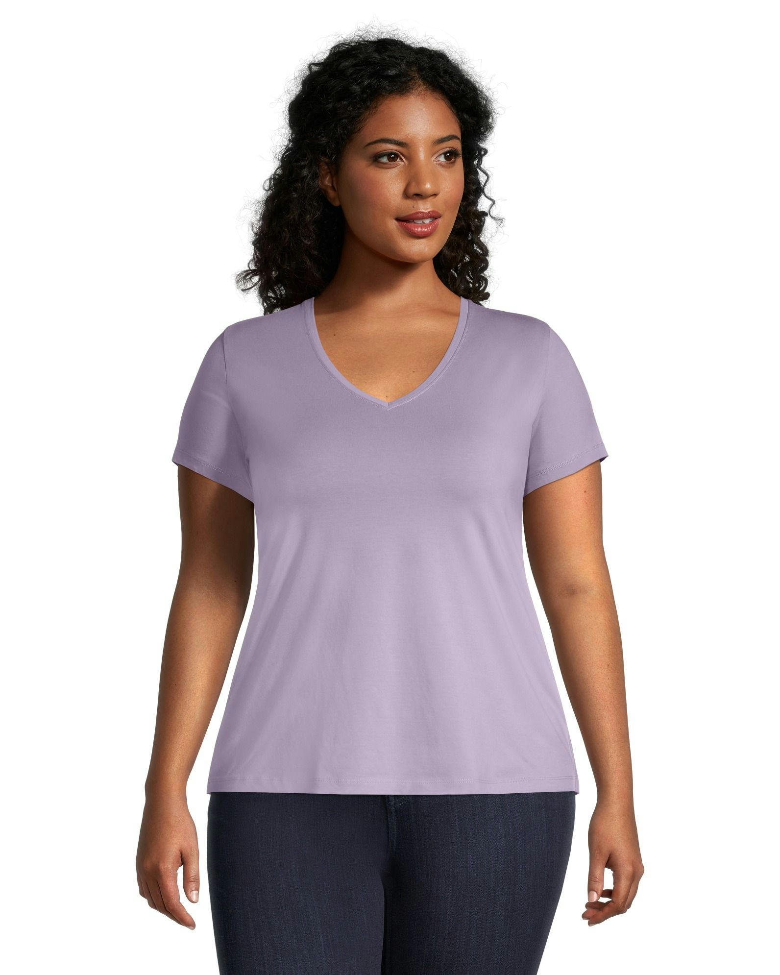 Denver Hayes Women's Semi-Fitted V-Neck T Shirt