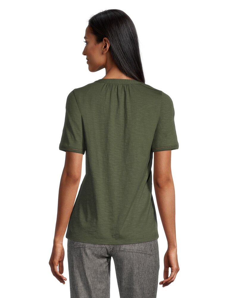 Women's Semi-Fitted Y-Neck T Shirt