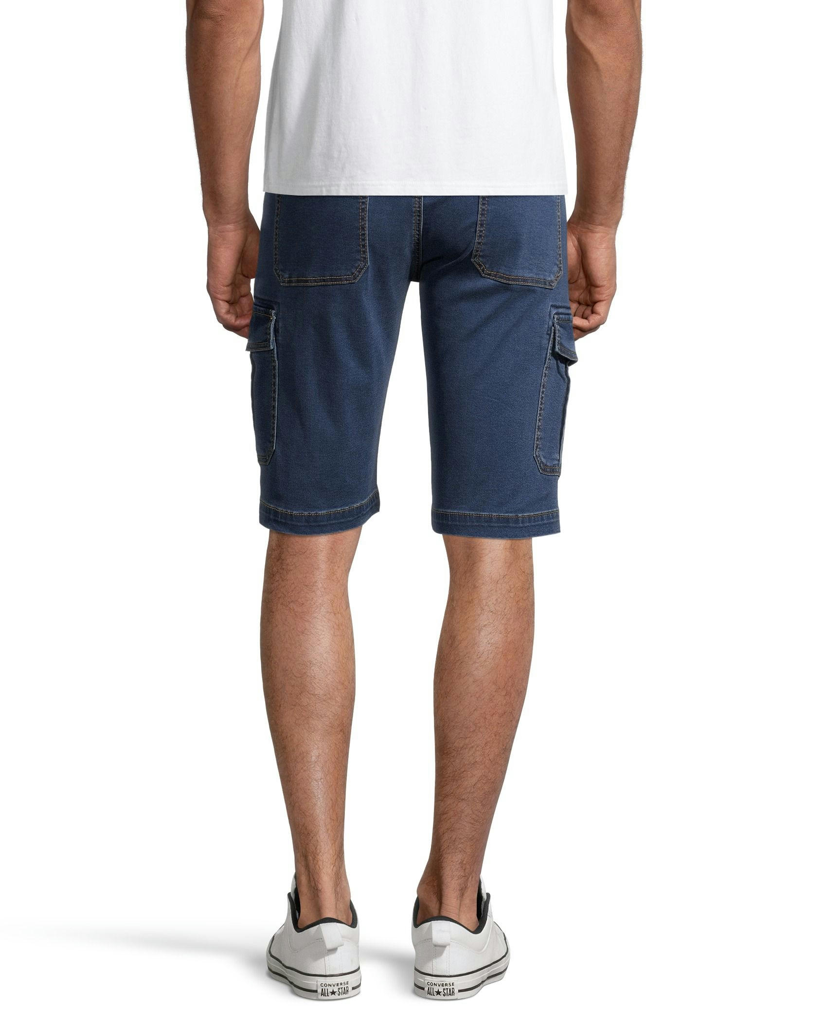 Lois Men's FLEXTECH Enrique Bermuda Straight Fit Cargo Jean Denim Shorts