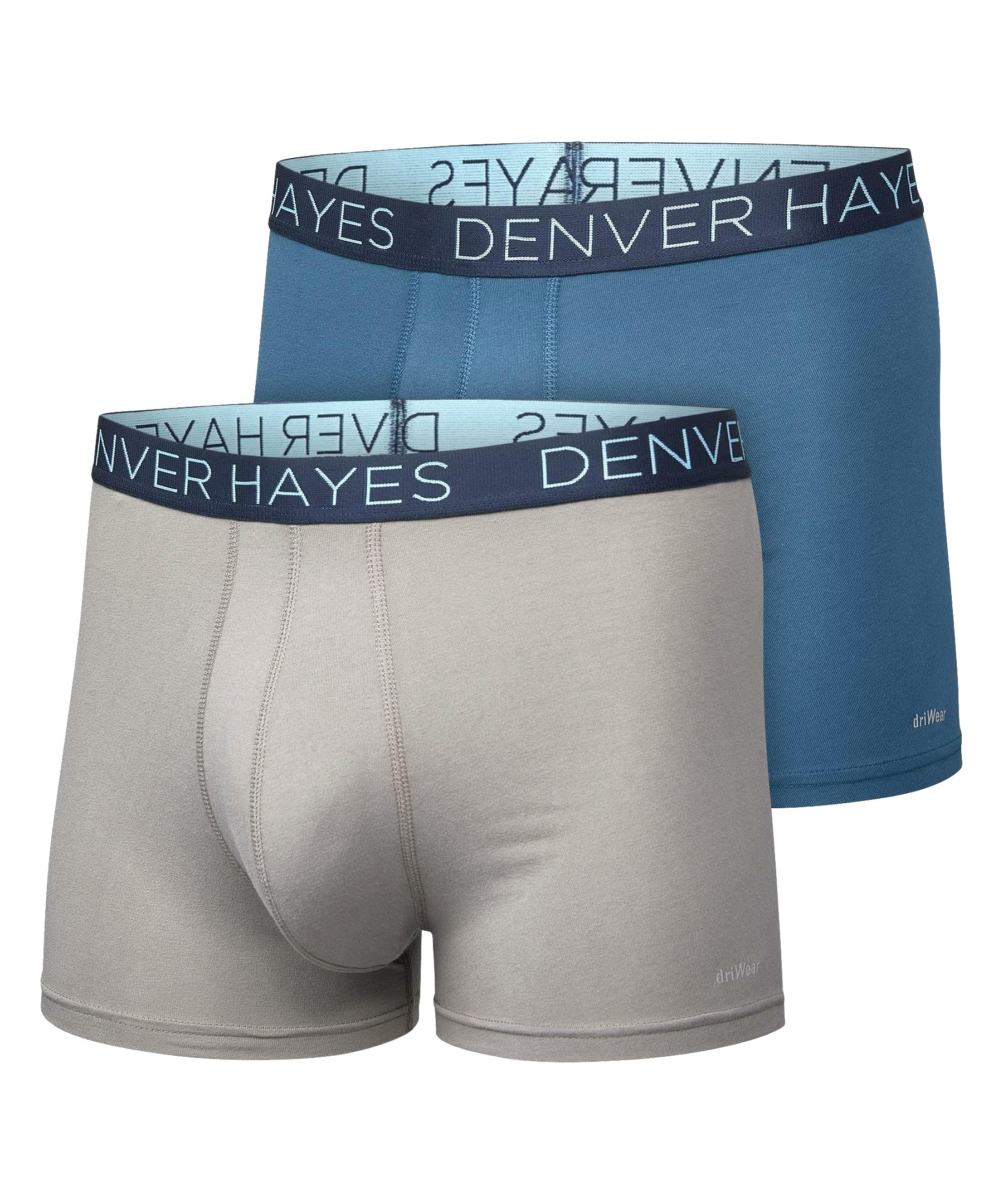 Denver Hayes Men's 2-Pack DriWear Trunk Brief