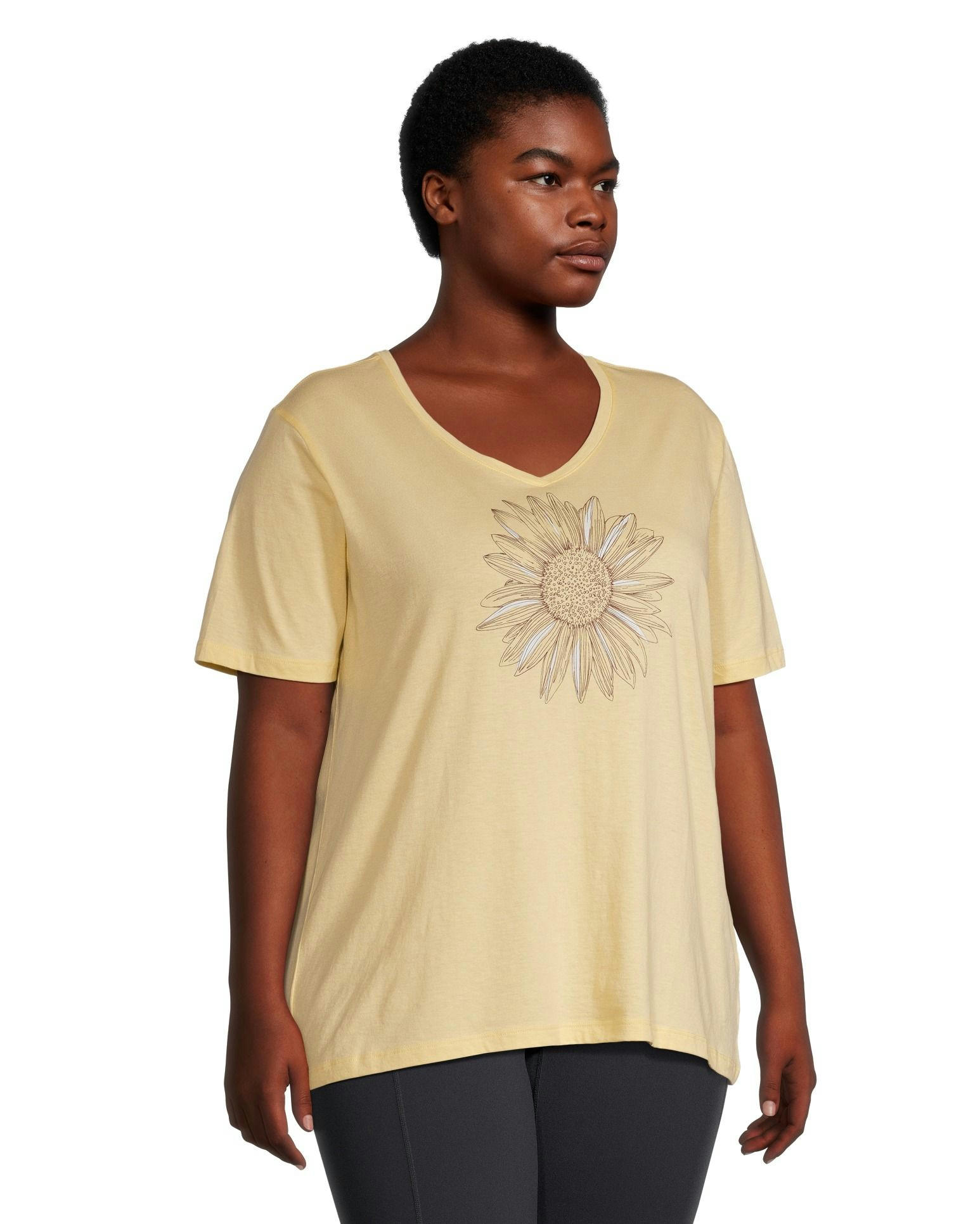 Columbia Women's Bluebird Day Relaxed Fit V Neck T Shirt