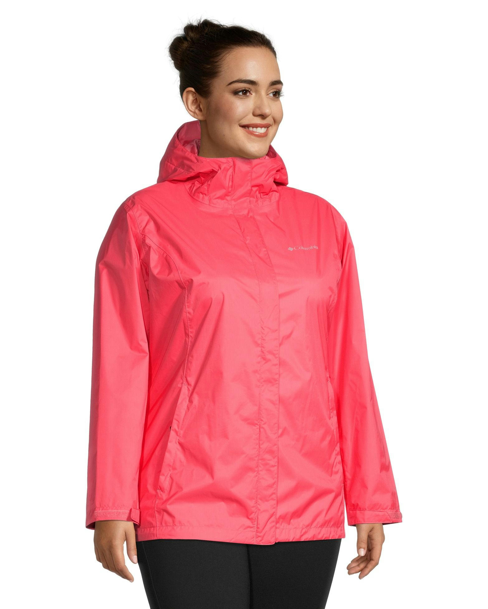 Columbia Women's Arcadia II Hooded Rain Jacket, Waterproof, Breathable, Packable, Shell