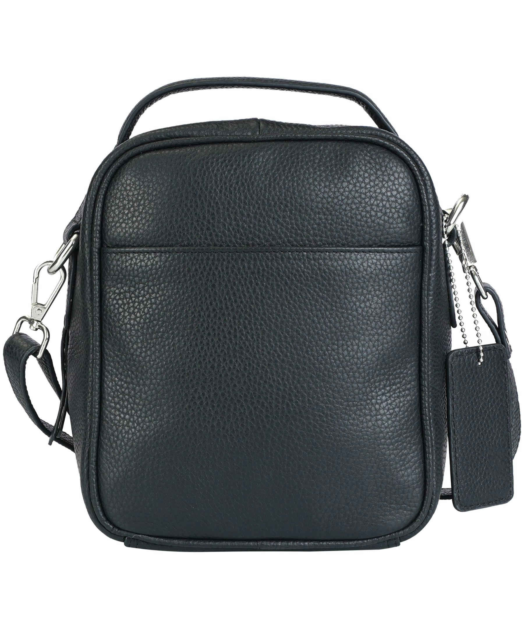 Mancini Leather Goods Women's Pebelled Daisy North/South Crossbody Bag