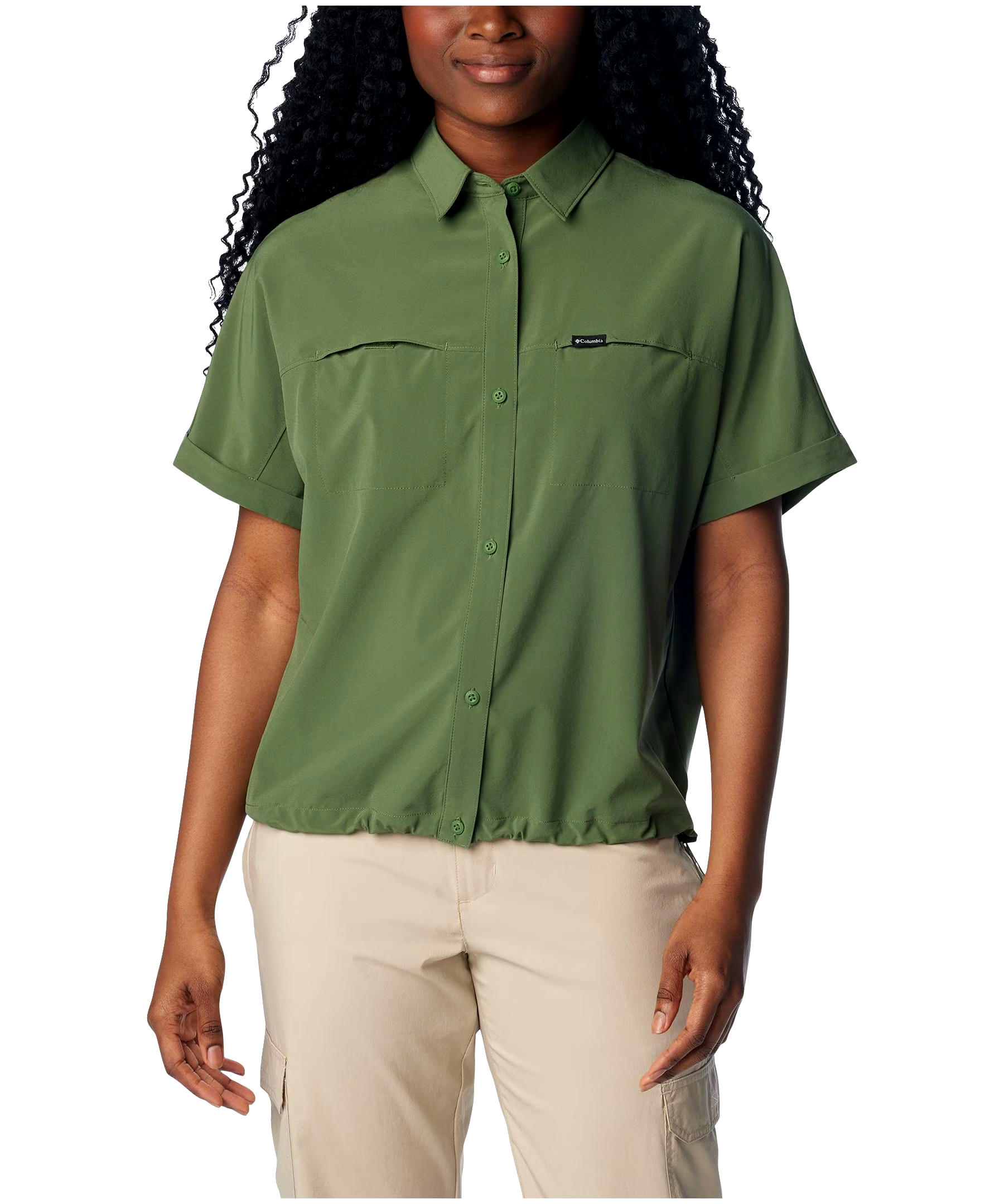 Columbia Women's Boundless Trek Omni-Shade™ Short Sleeve Button Down Shirt